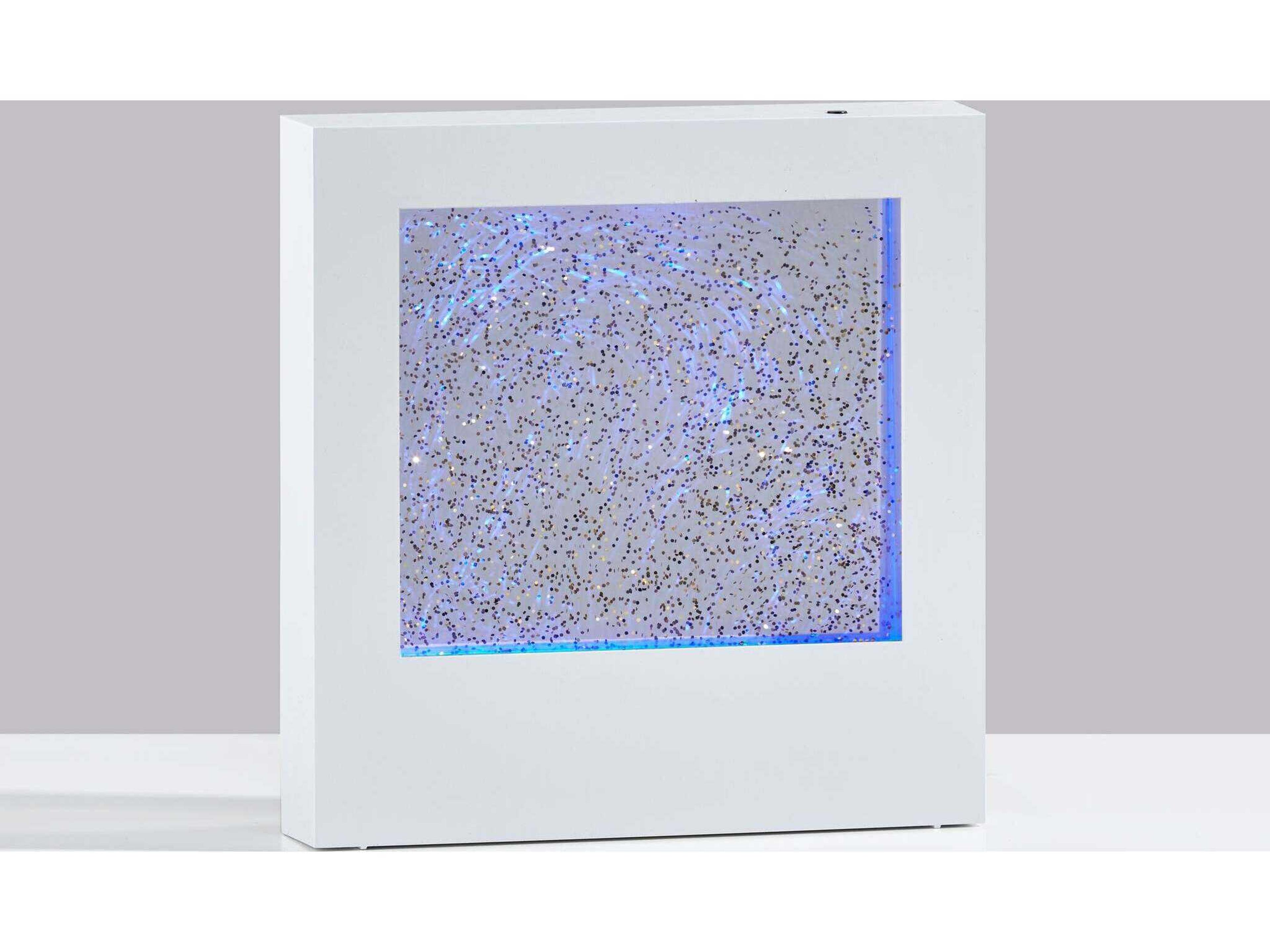 Adesso Light Box White Clear Plastic Table Lamp