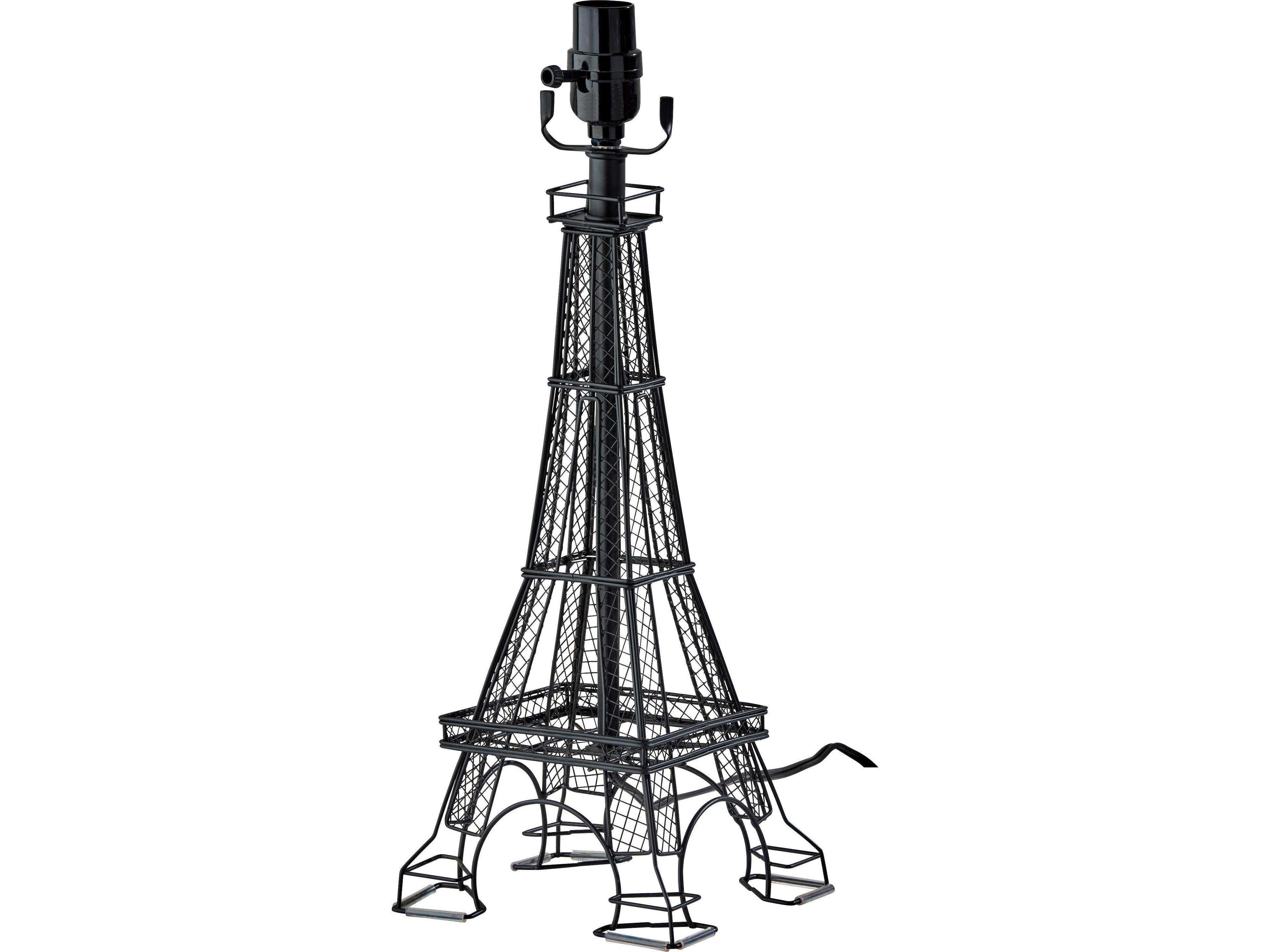 Eiffel Tower Table Lamp Base 18-Inch Black
