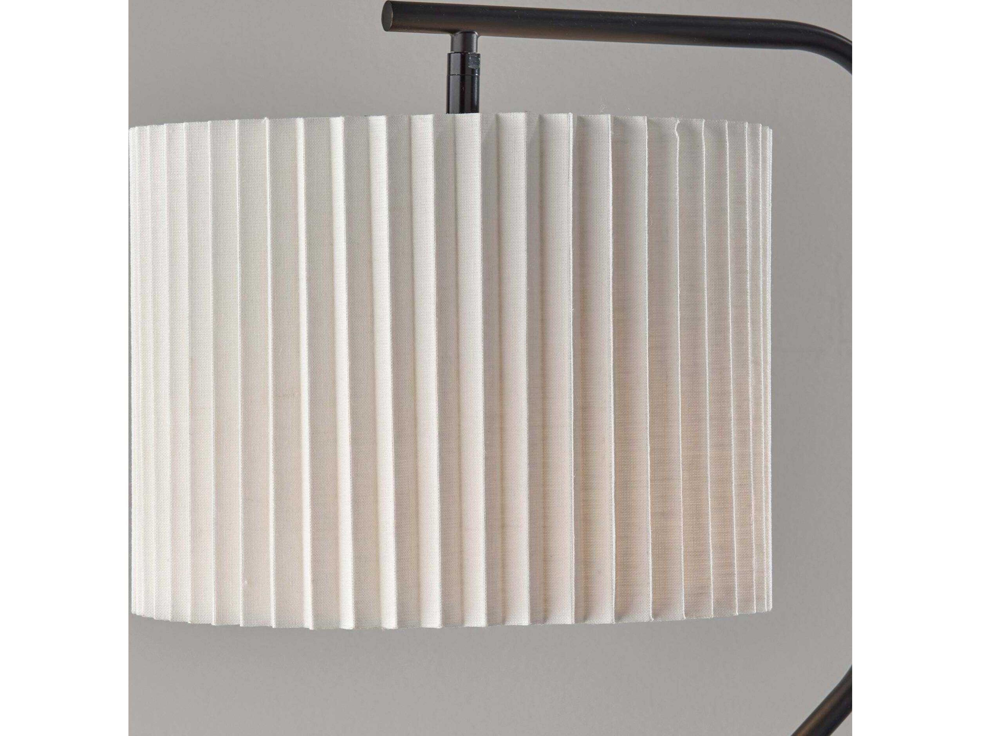 Adesso Evan Black Floor Lamp