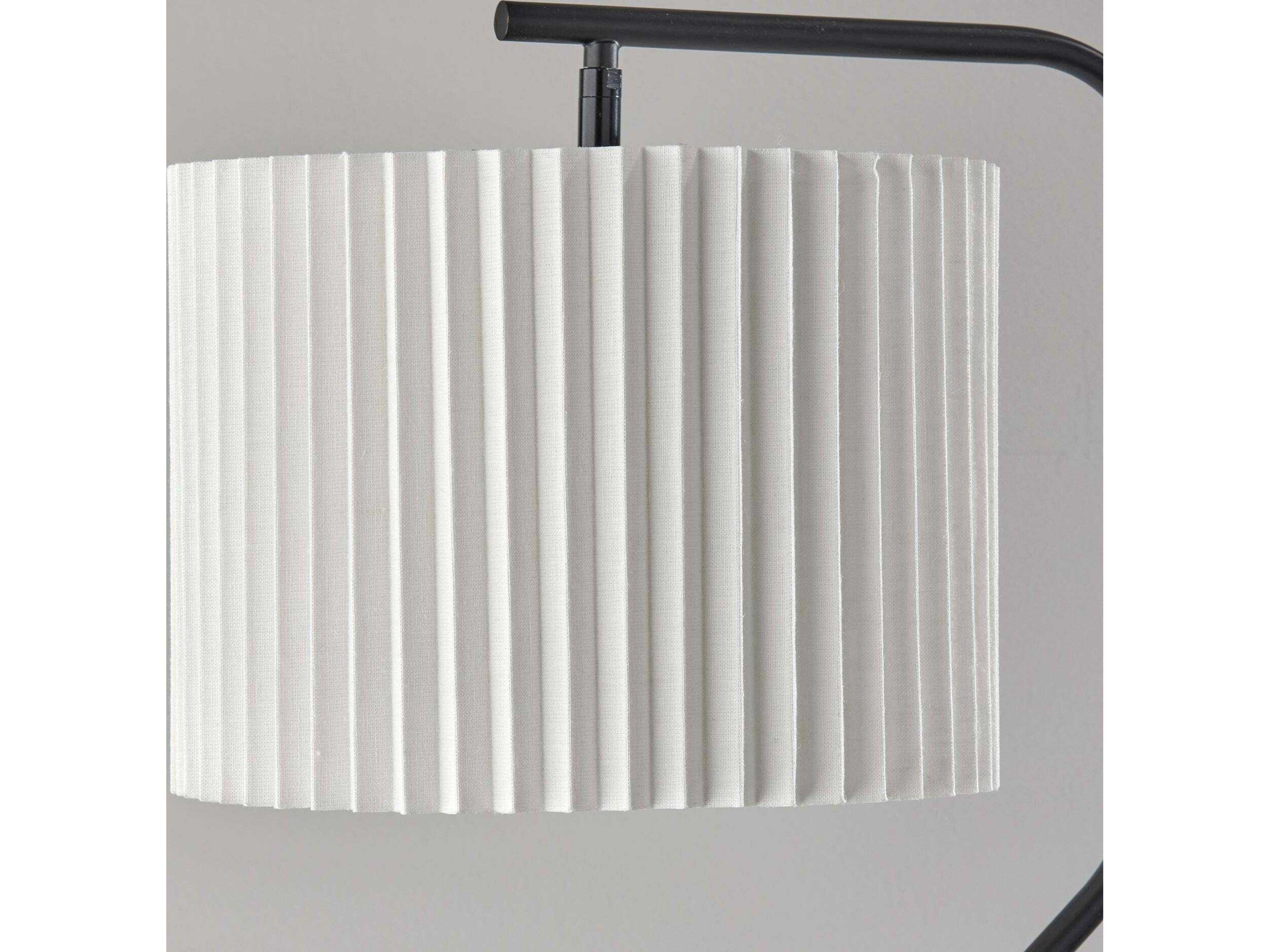 Adesso Evan Black Floor Lamp