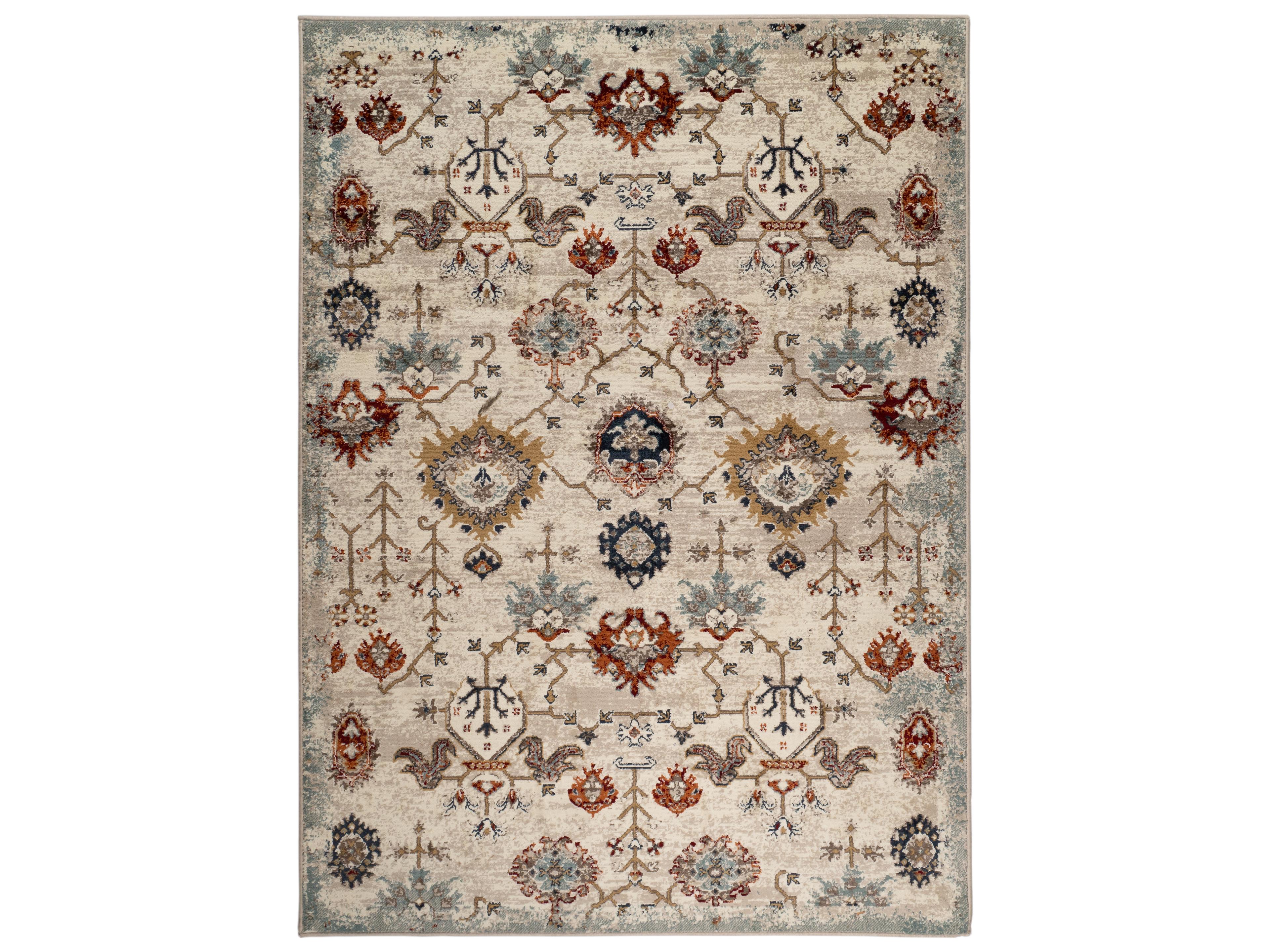 Rellurata Bordered Area Rug