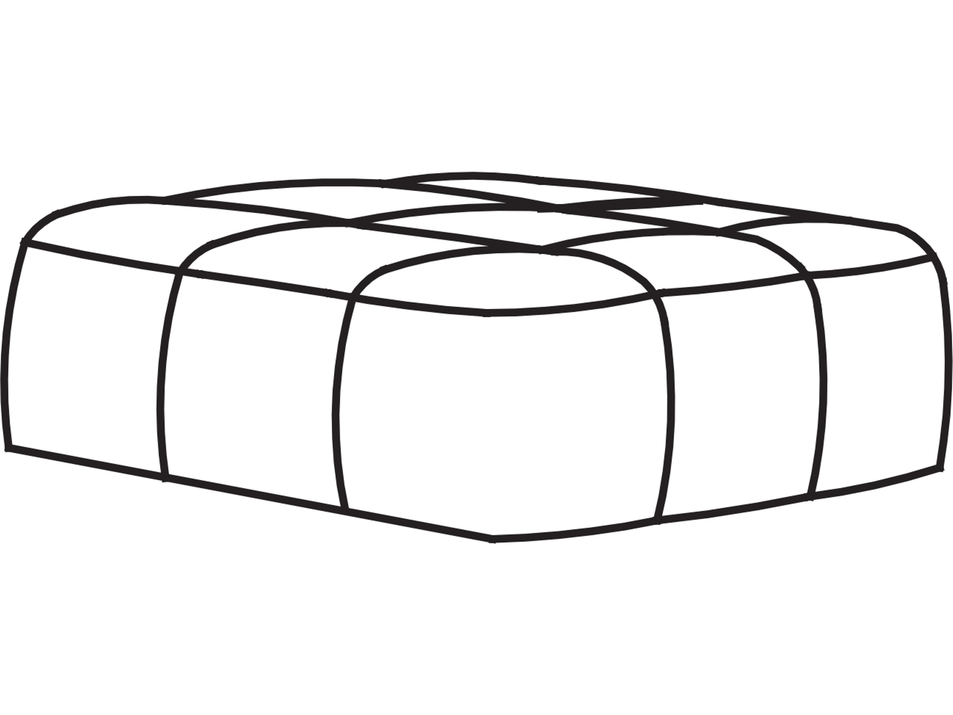 Strips Pouf 95x95 Iconic Italian Design