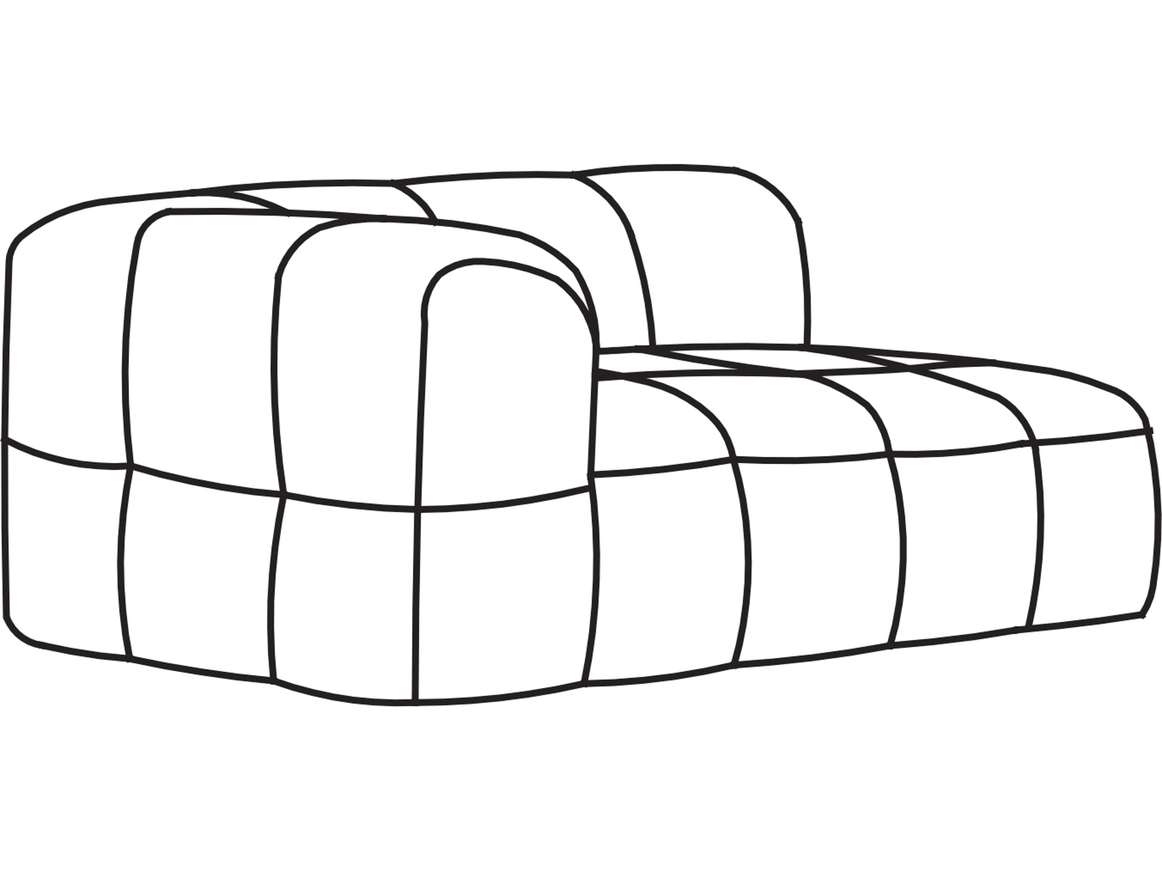 Strips Channeled Modular Sofa Iconic Italian Design