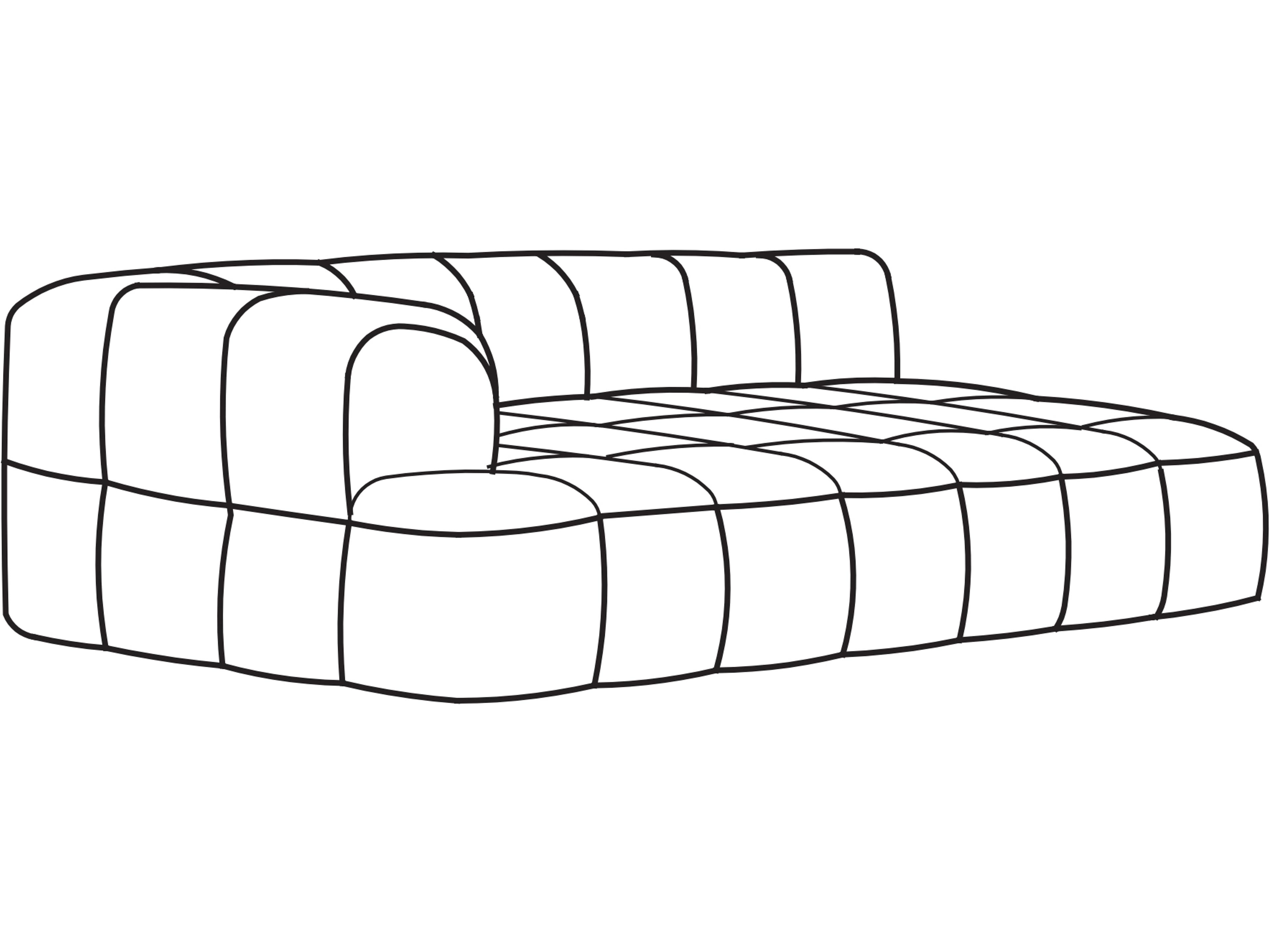 Strips Modular Sofa Iconic Quilted Design