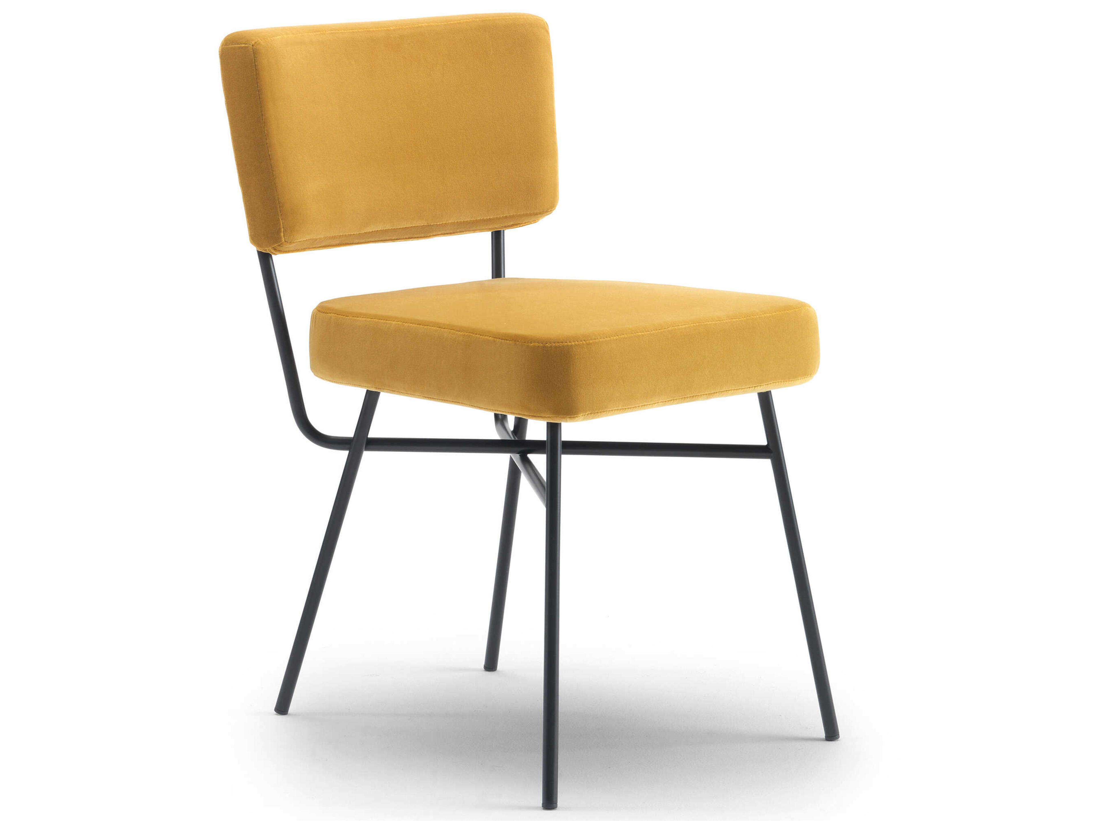 Arflex Elettra Gray Upholstered Armless Dining Chair