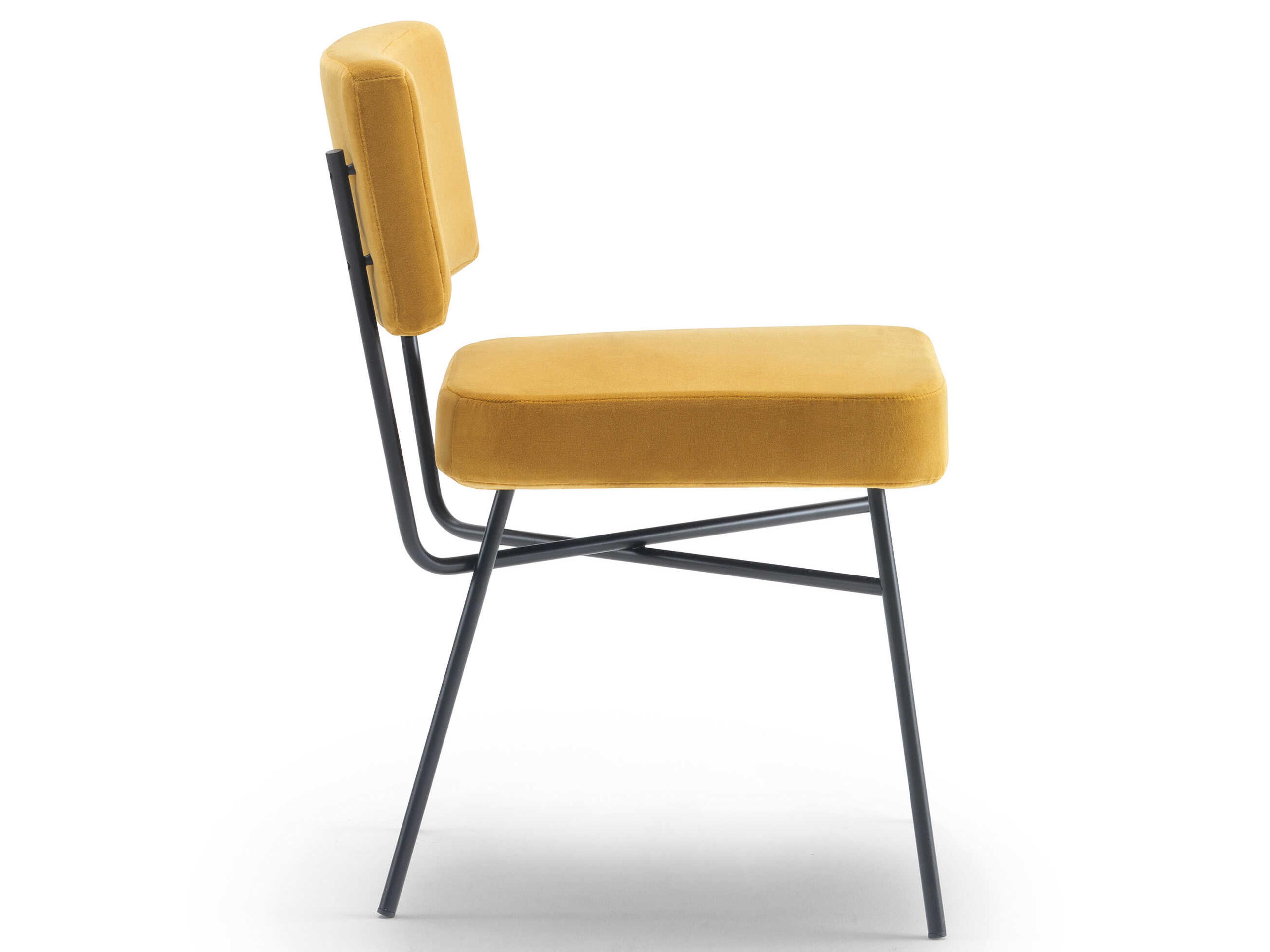 Arflex Elettra Gray Upholstered Armless Dining Chair