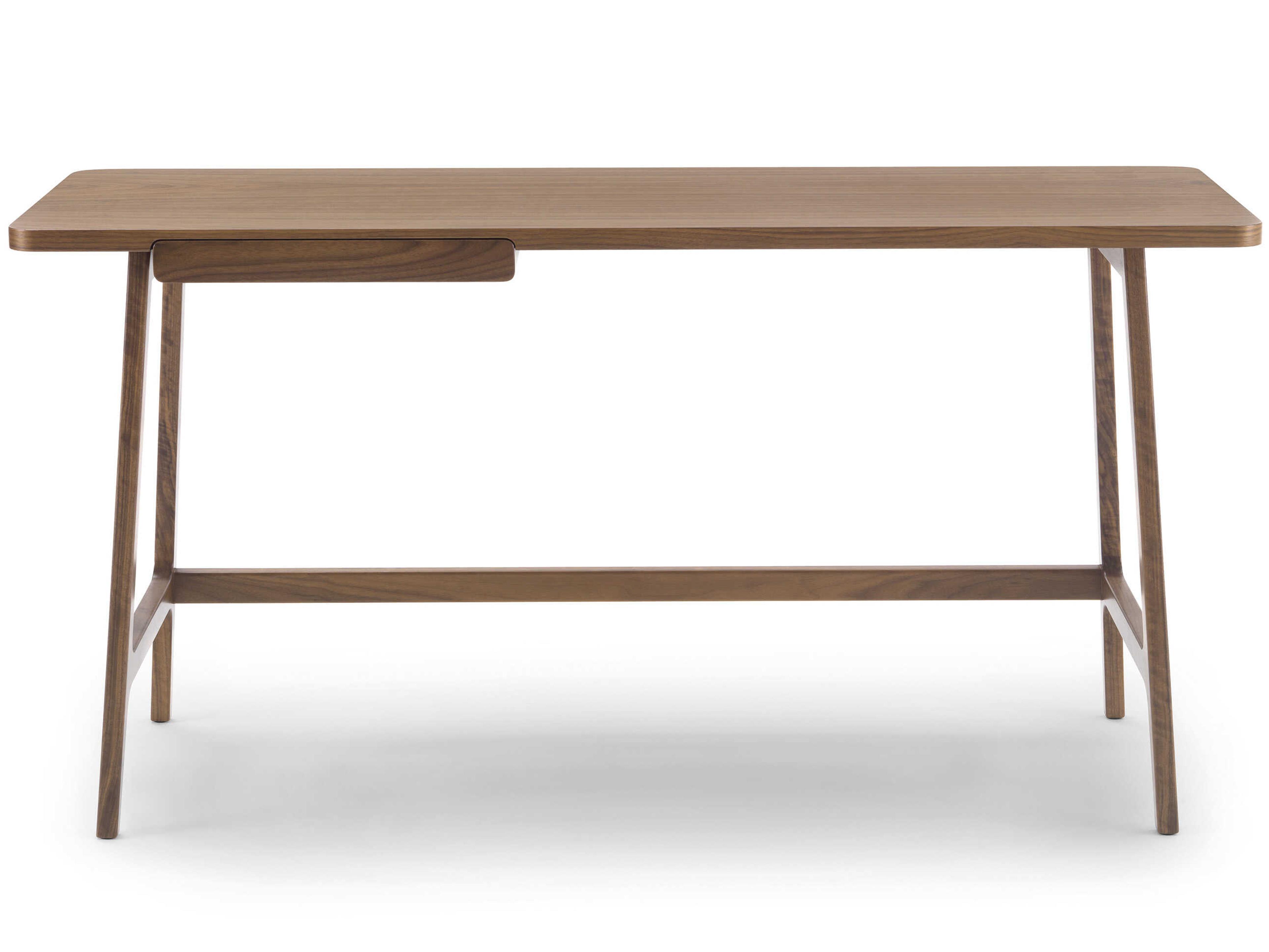 Arflex Ponti Walnut Canaletto Brown Solid Wood Writing Desk