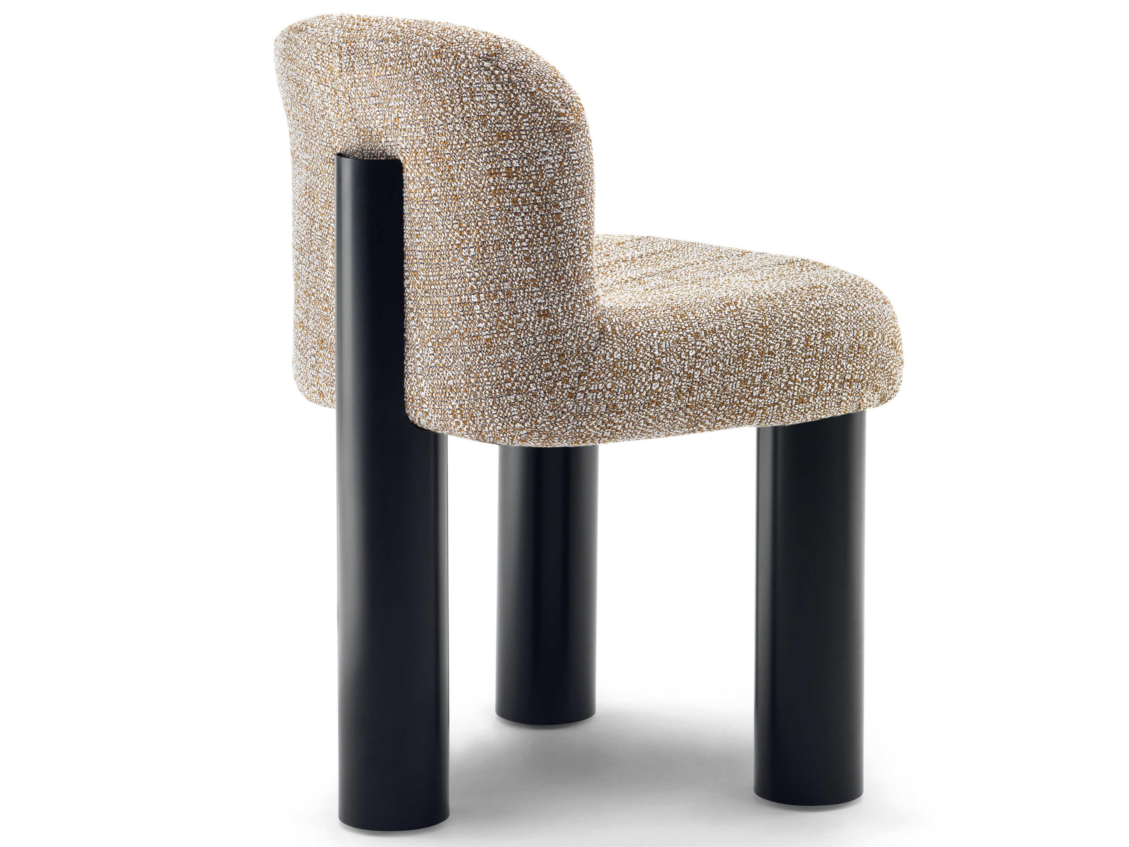Arflex Botolo Beige Upholstered Armless Dining Chair