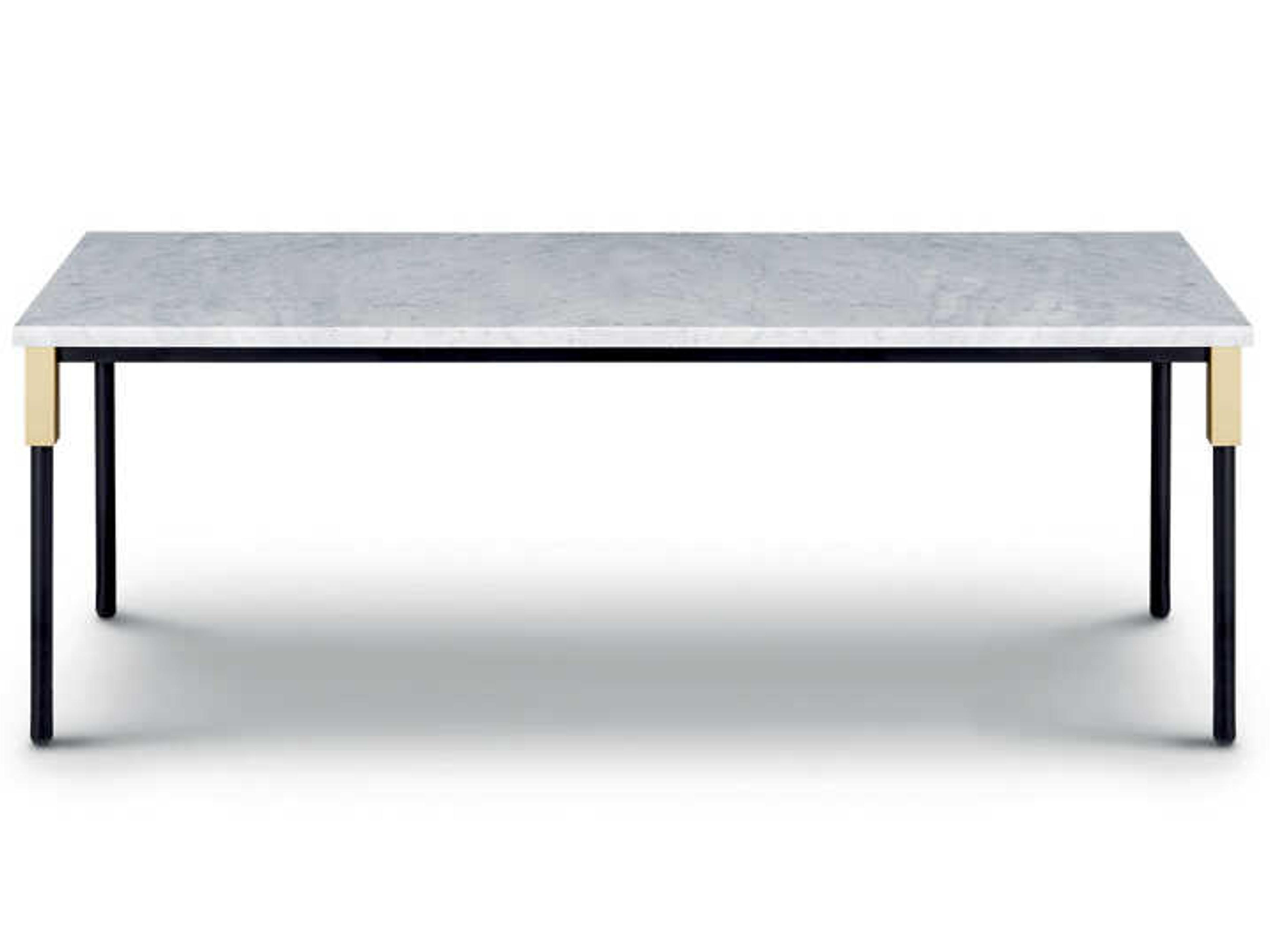 Match Rectangular Marble Coffee Table