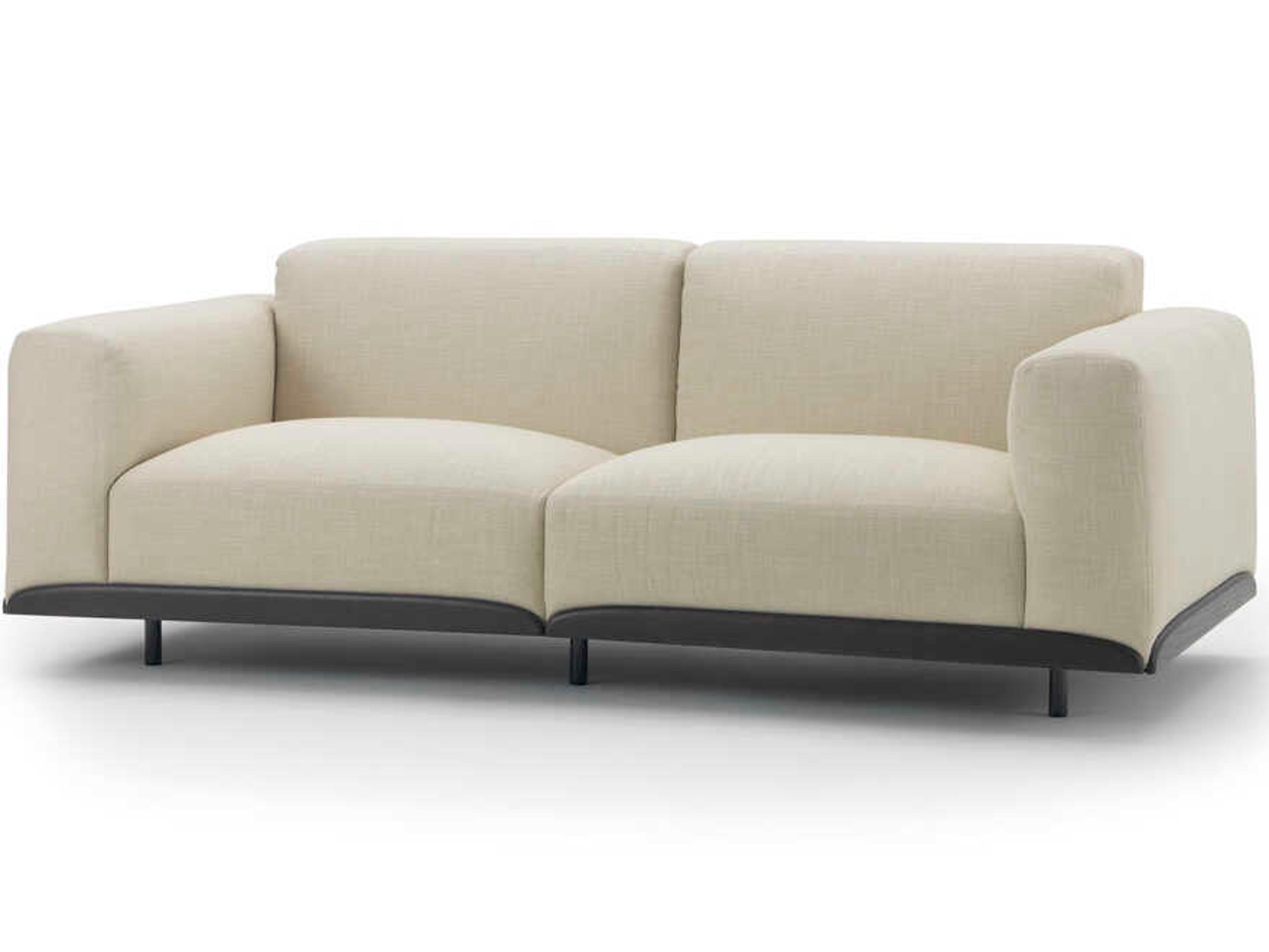 Claudine L Sofa with Wood Trim Elegant Upholstered Seating