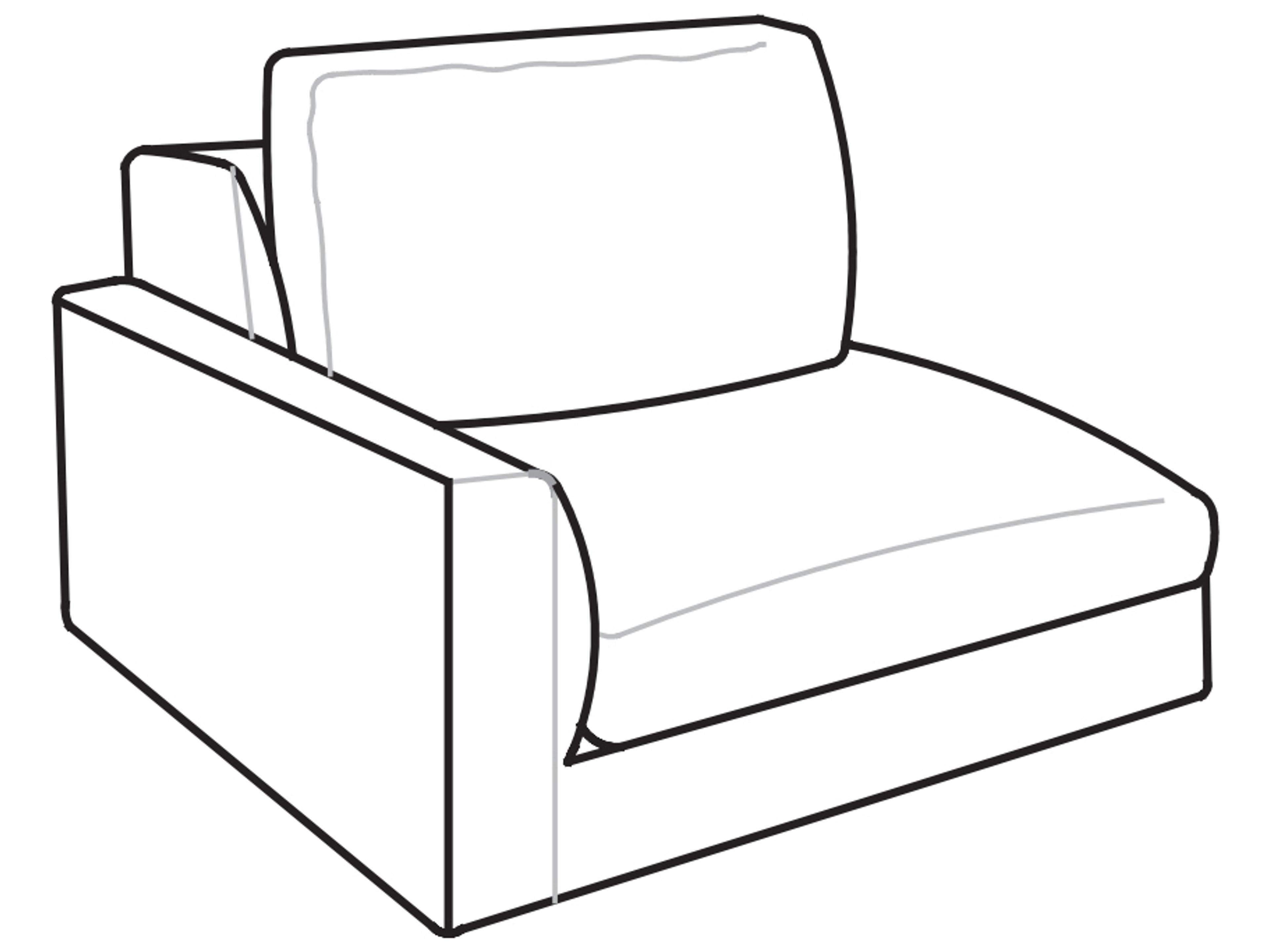 Rendez-Vous Modular Sofa Low Armrest
