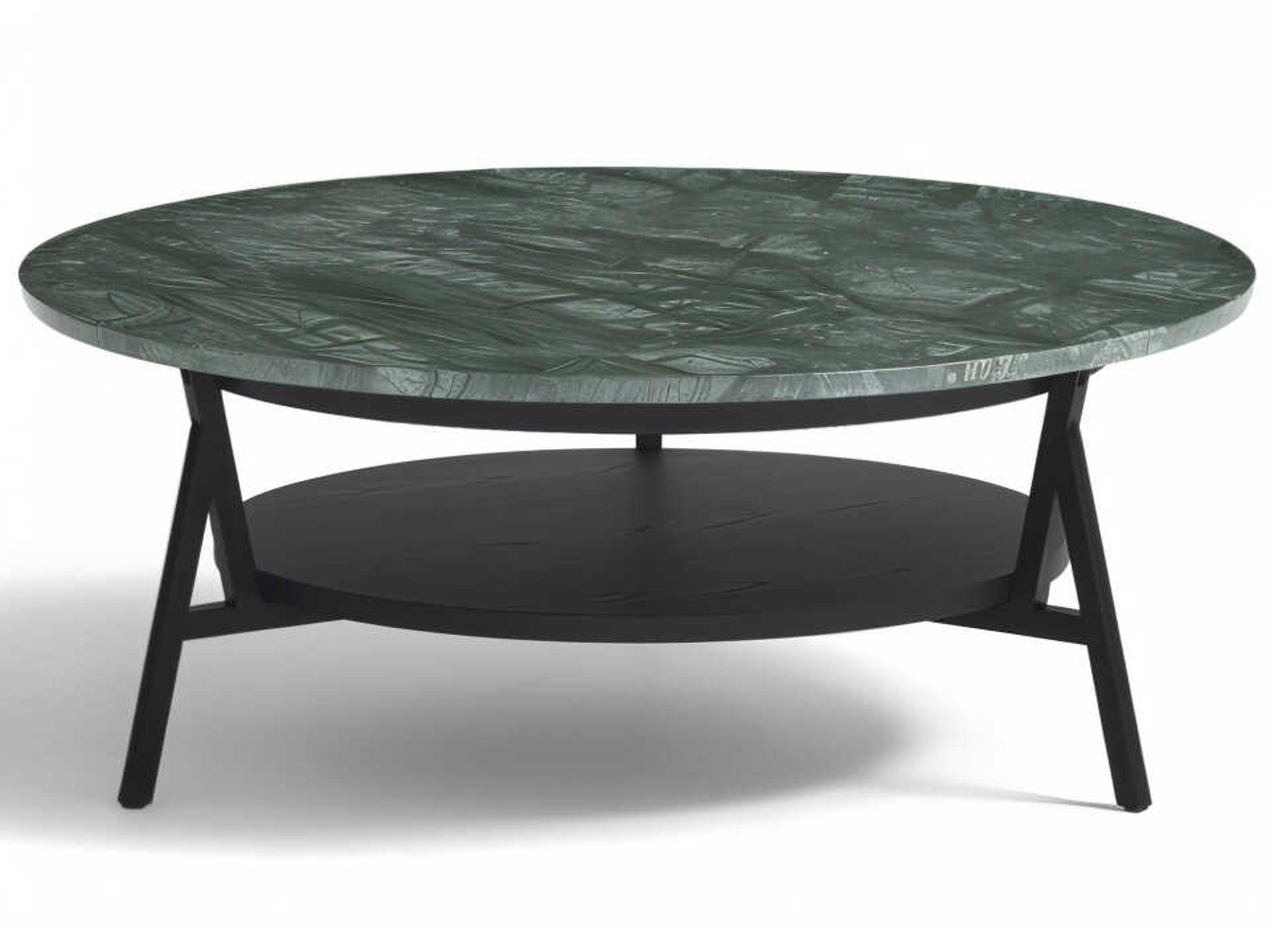 Cradle Round Marble Coffee Table Contemporary