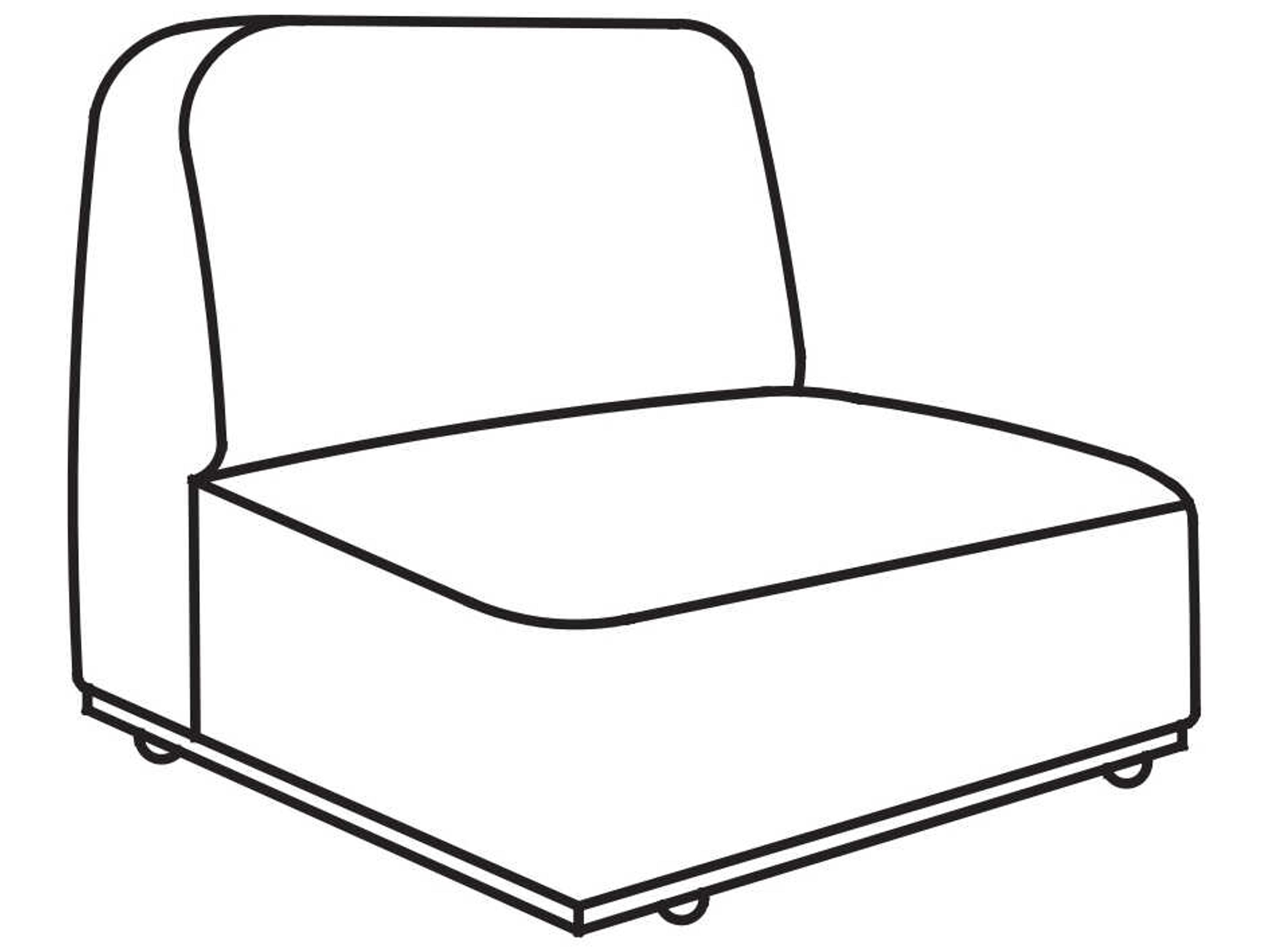 Arcolor Modular Armless Sofa Unit by Jaime Hayon