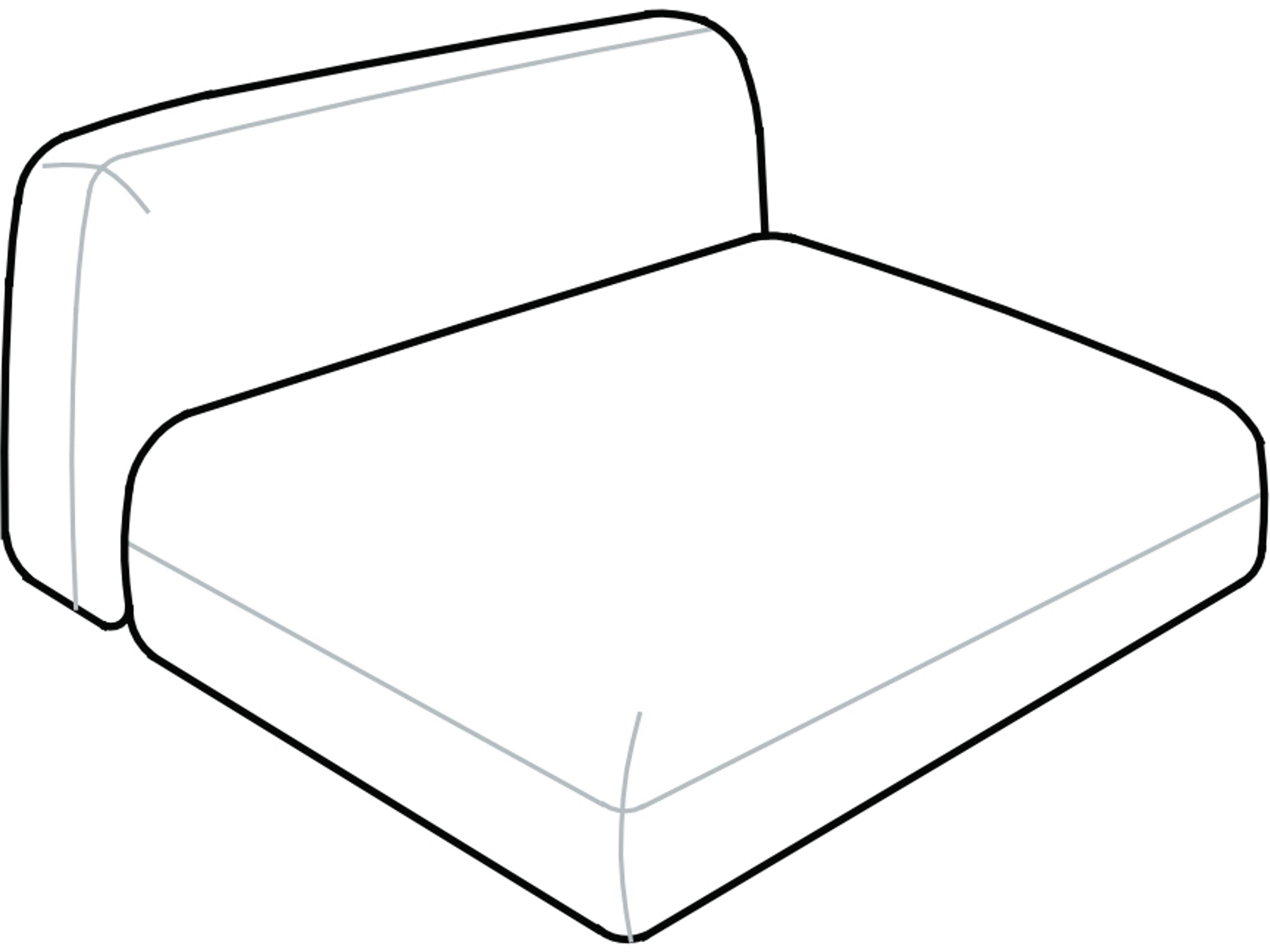 Tokio Armless Sofa Element Modern Modular