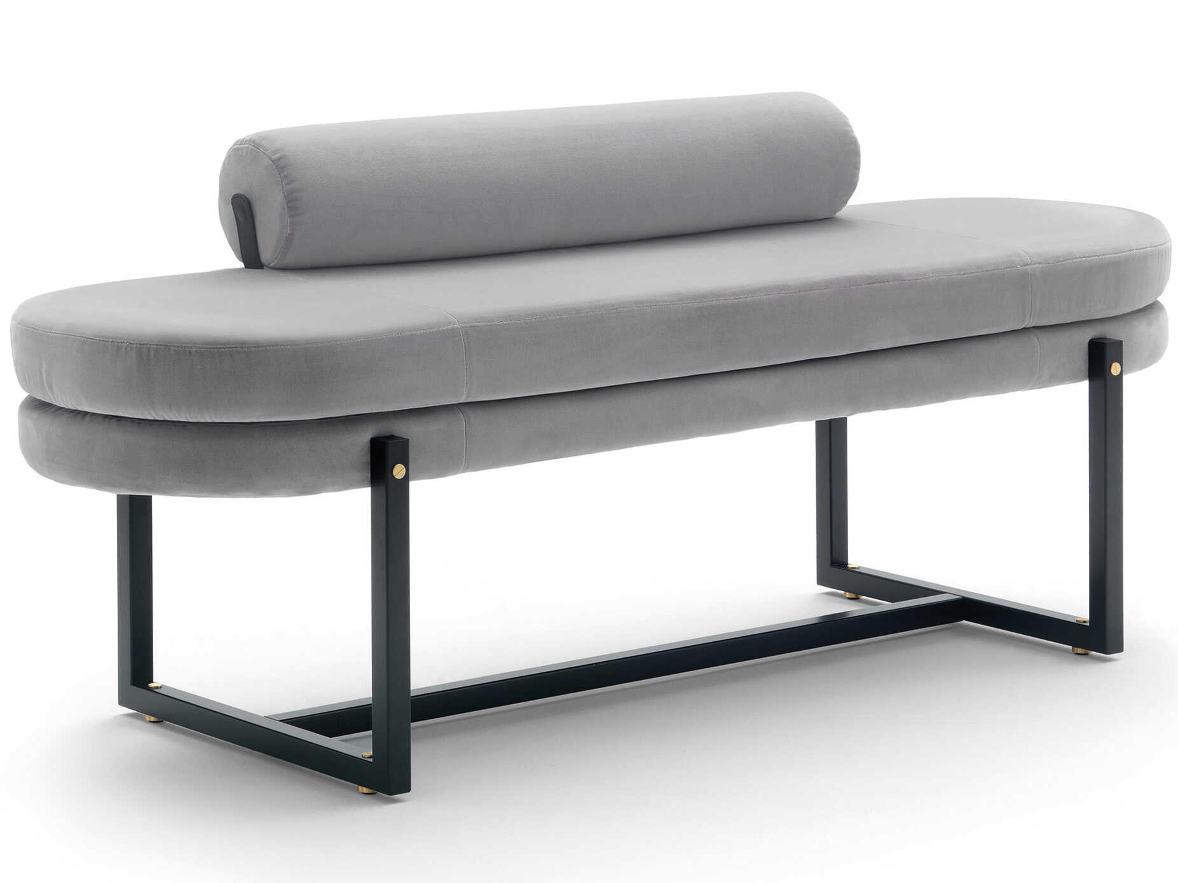 Sigmund Upholstered Bench Modern Metal Base