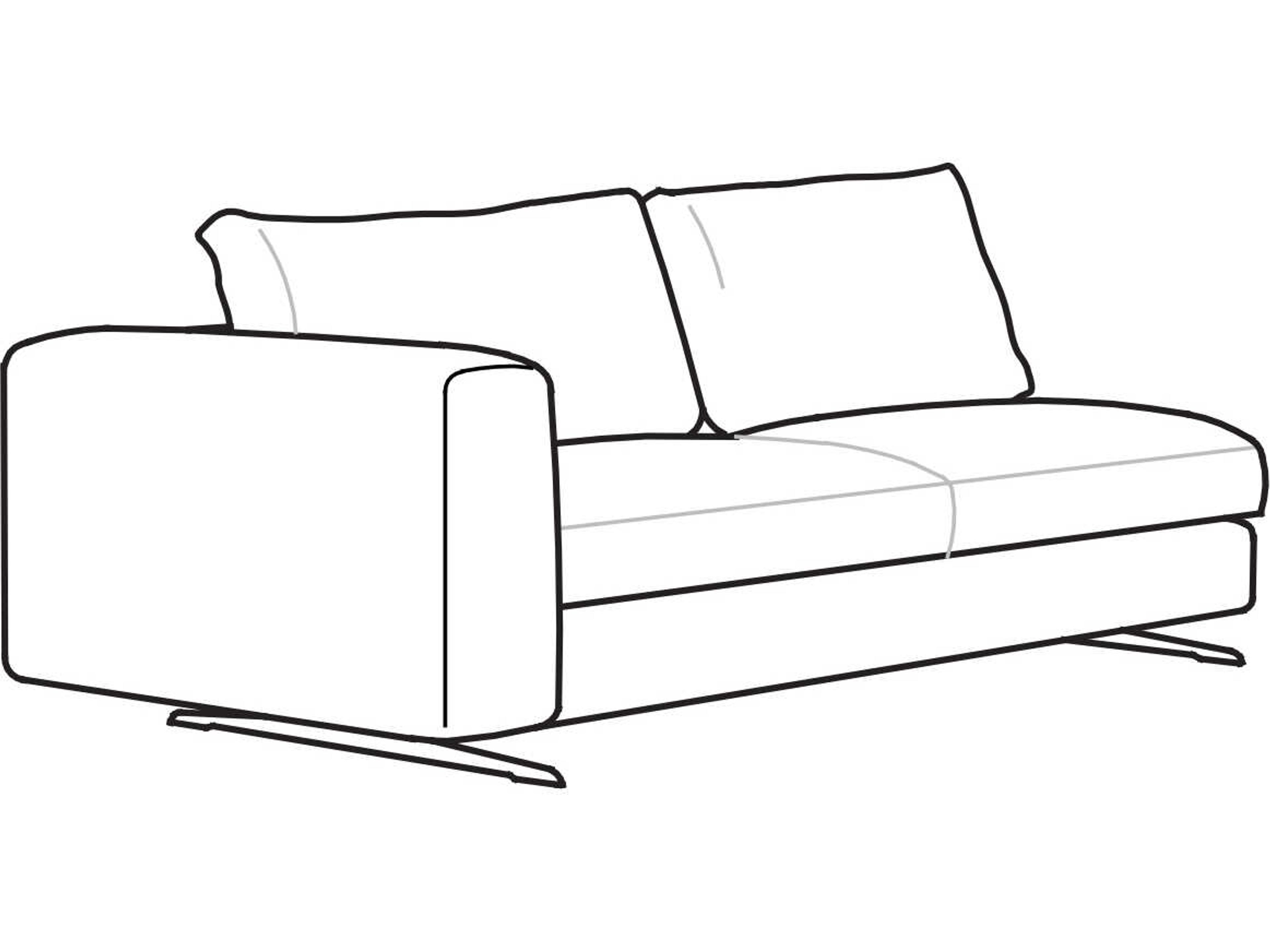 Lee Modular Sofa Symmetrical L-Shaped