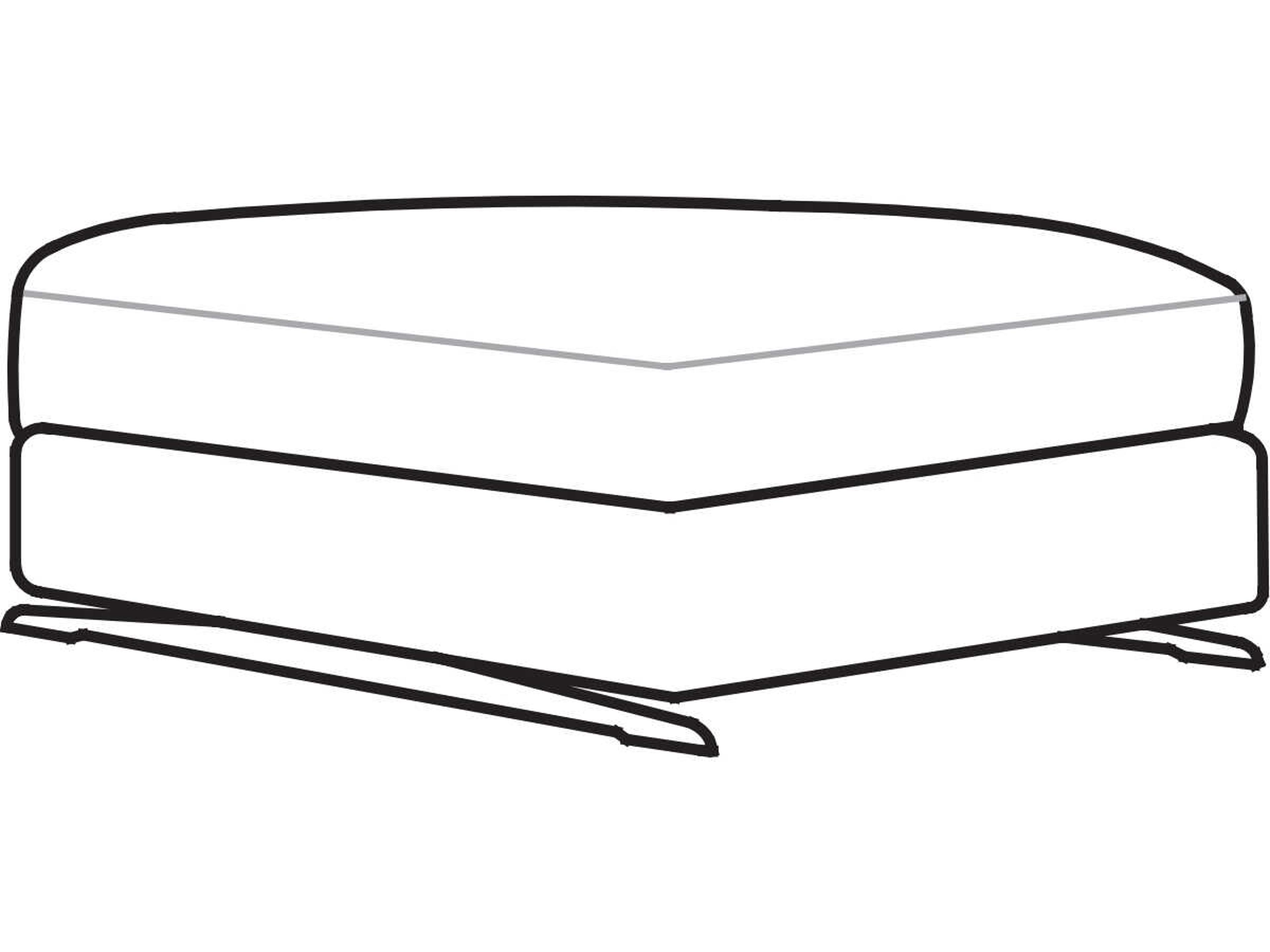 Lee Ottoman Sleek Fabric Modern