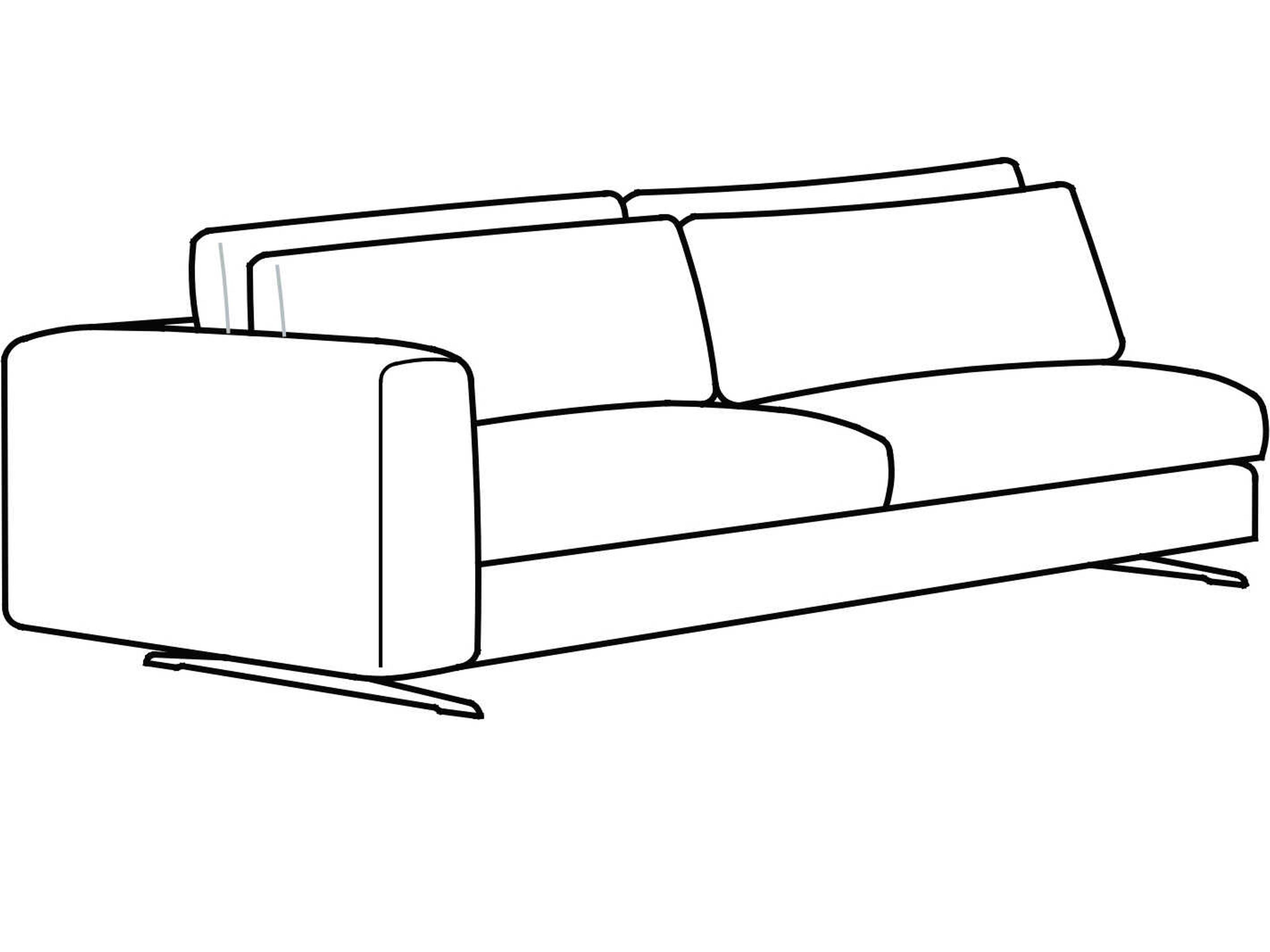 Leenus Modular Sofa with Chaise by Fabrizio Ballardini