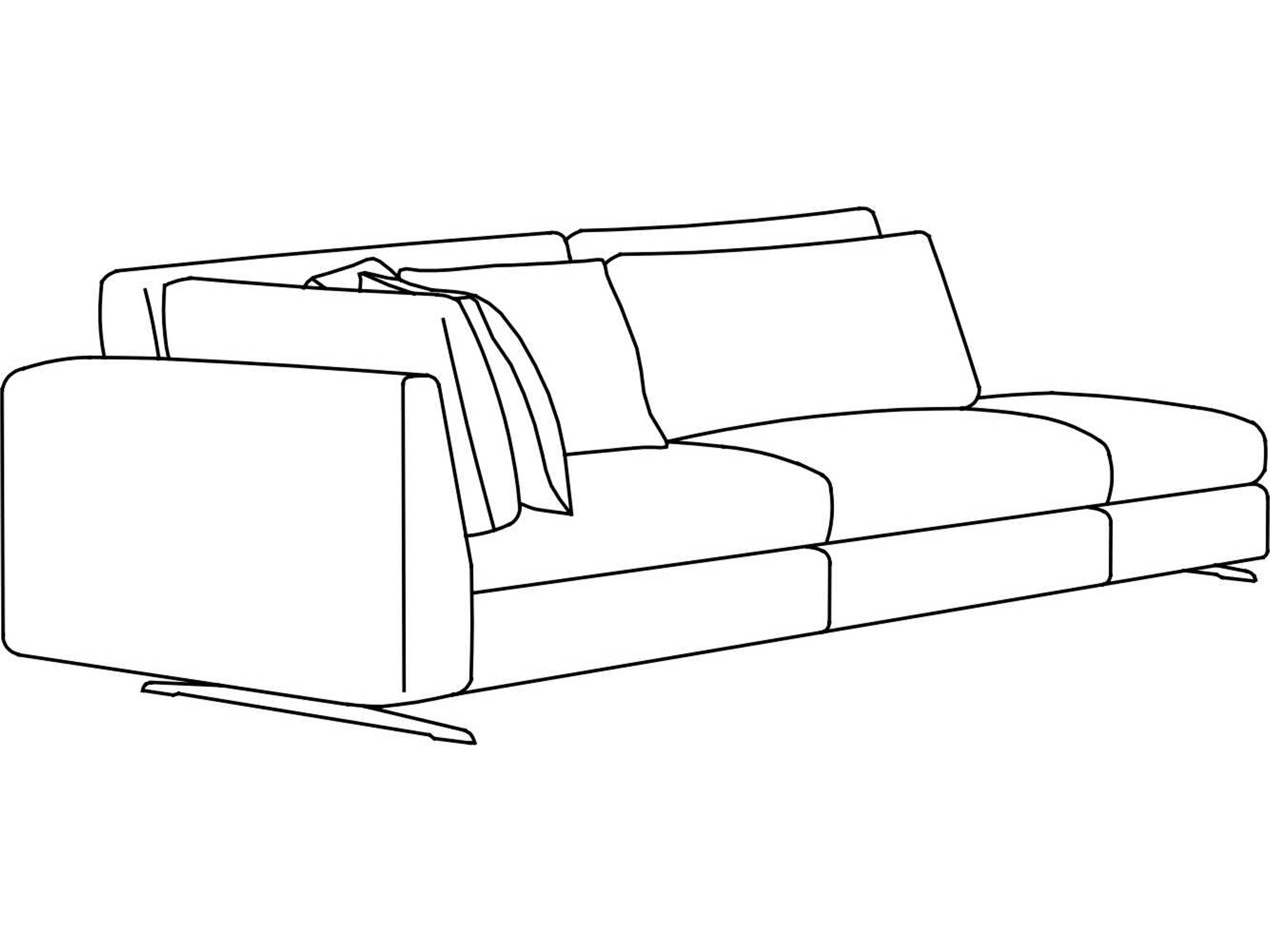 Hug Love Seat Modern Compact Sofa