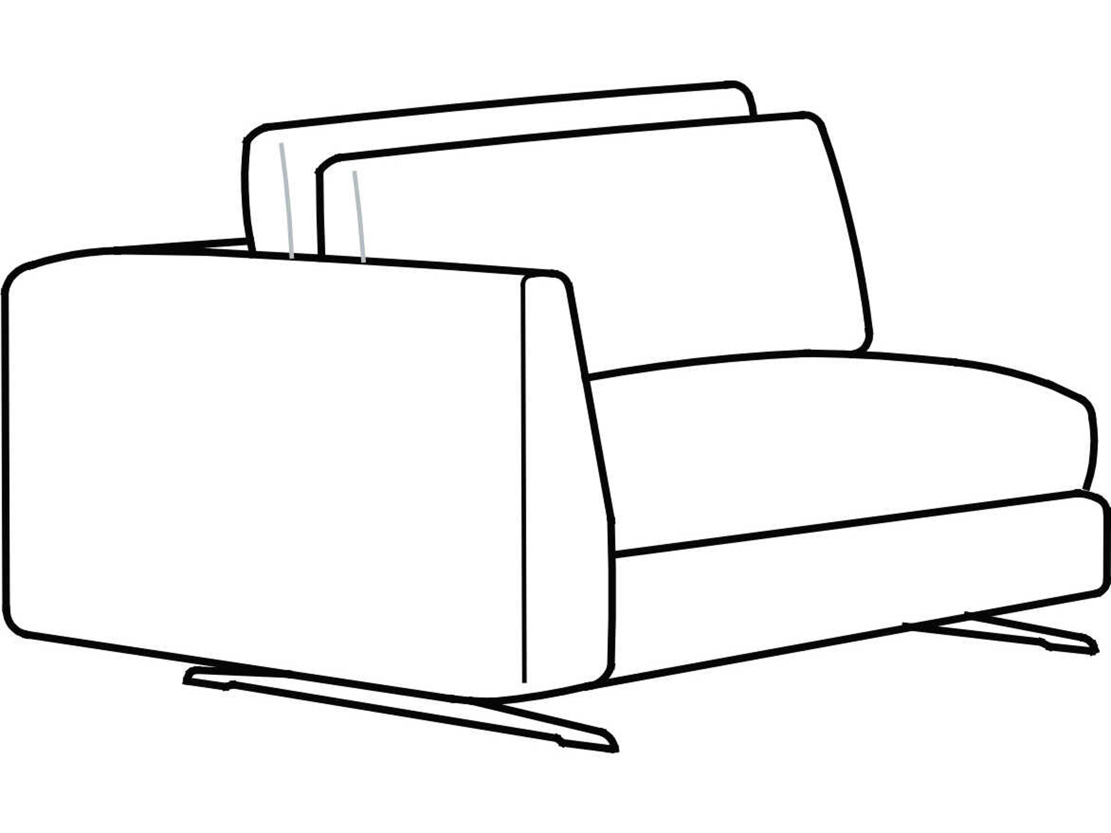 Hug High Back Armchair Modern Lounge Chair