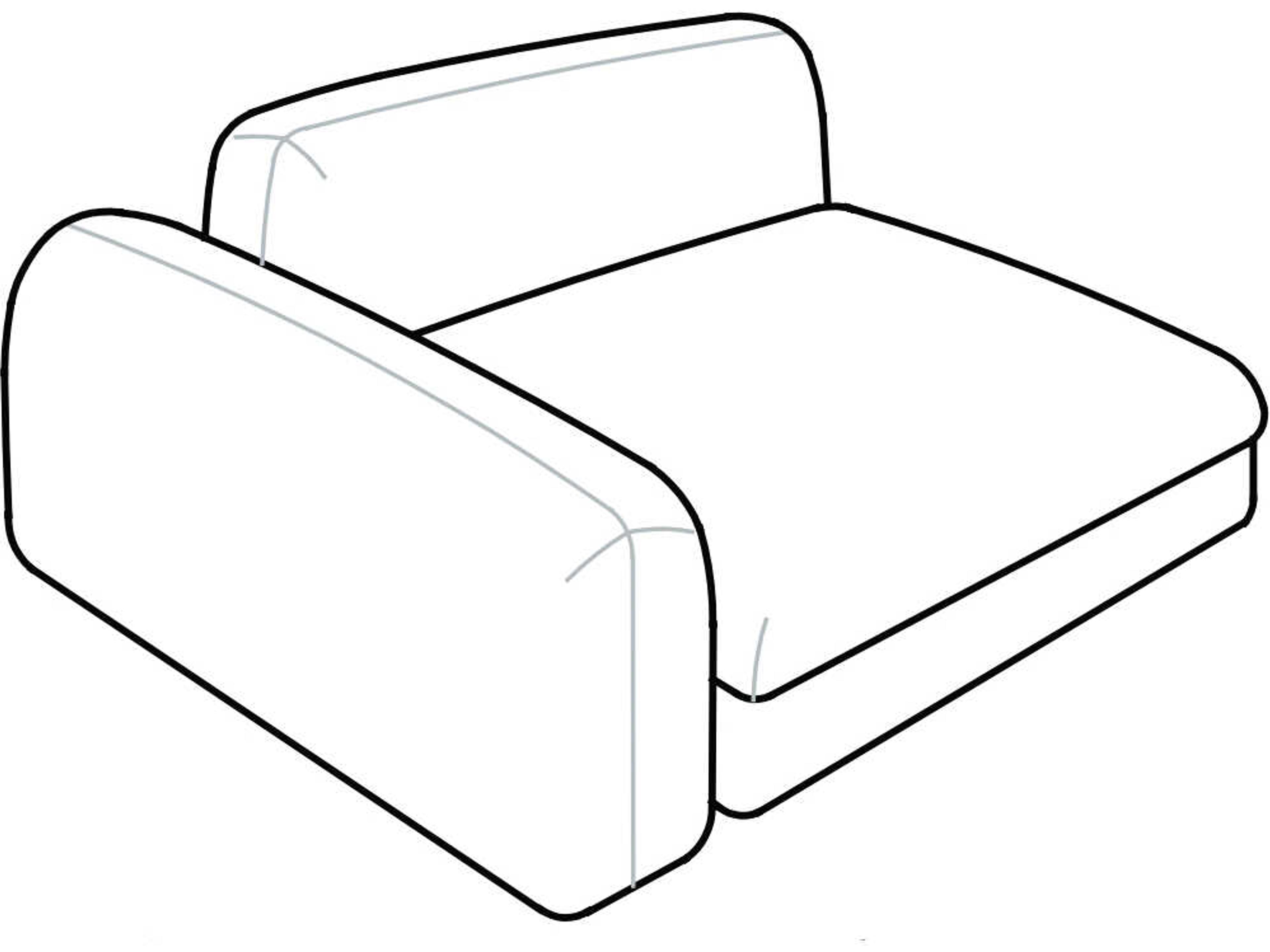 Edo Arc-Shaped Modular Sofa Element Modern Italian Design