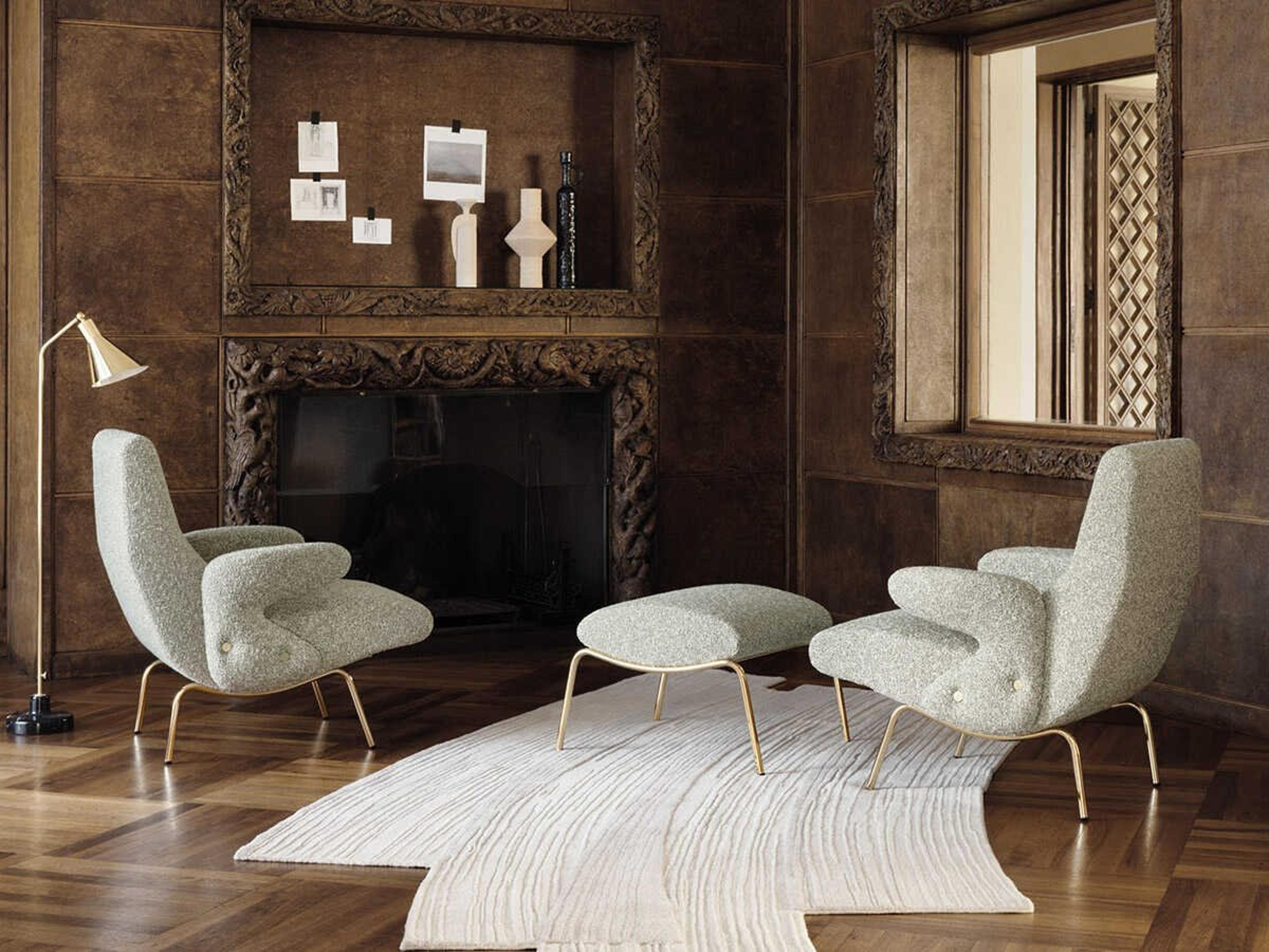 Delfino Lounge Chair Set Mid-Century Modern