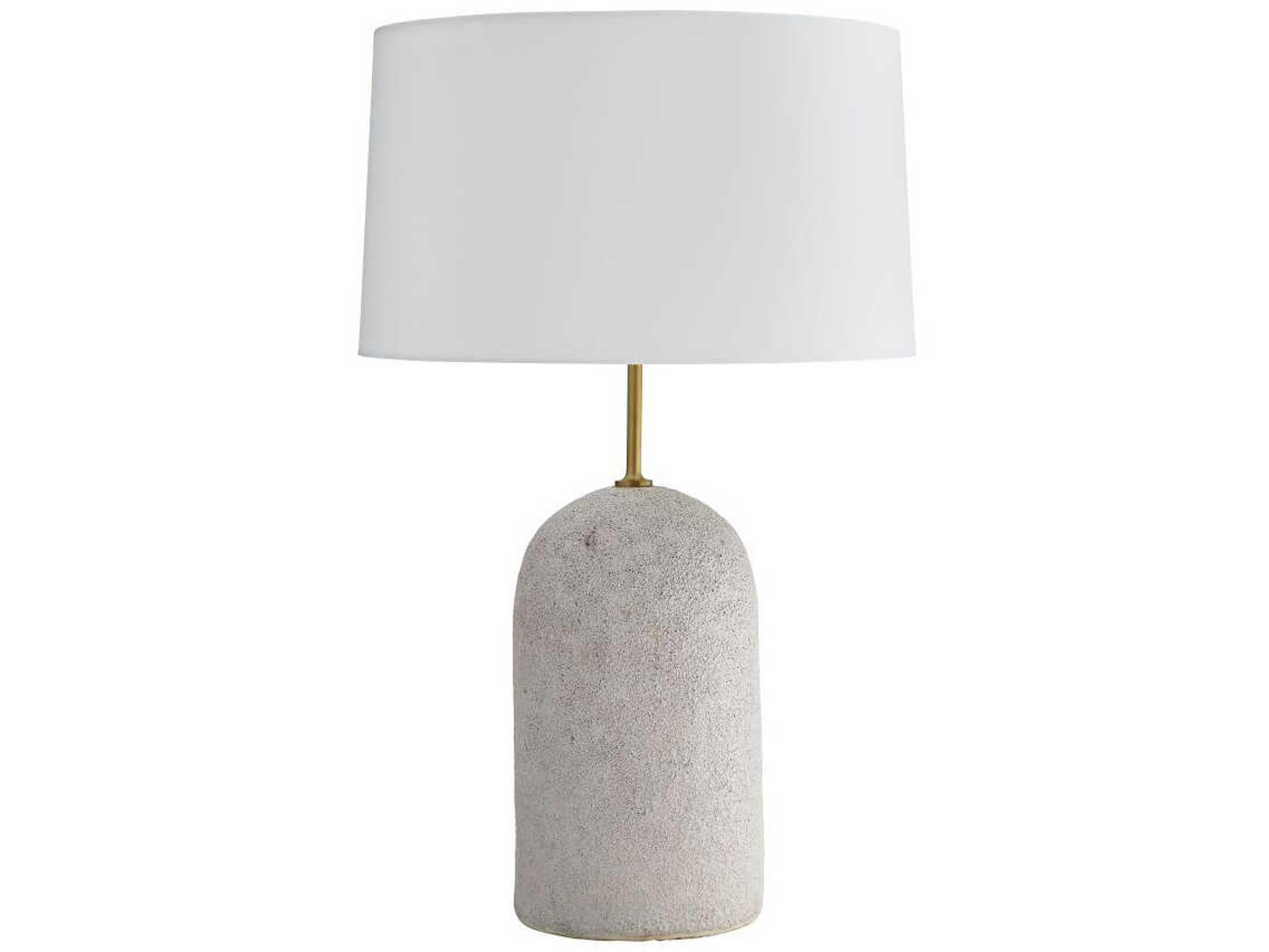 Arteriors Home Capelli Ivory Volcanic Glaze Off White Buffet Lamp