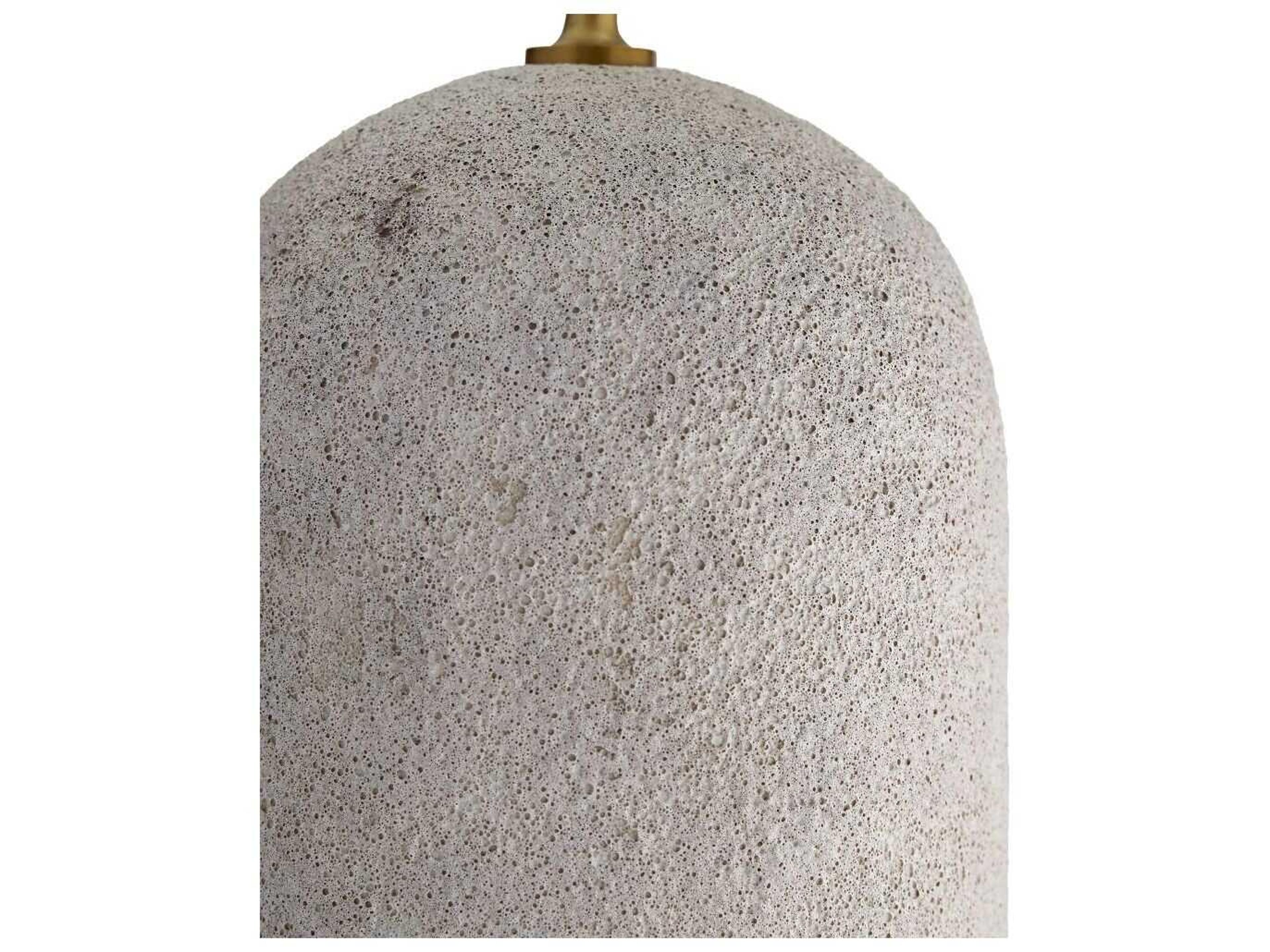 Arteriors Home Capelli Ivory Volcanic Glaze Off White Buffet Lamp
