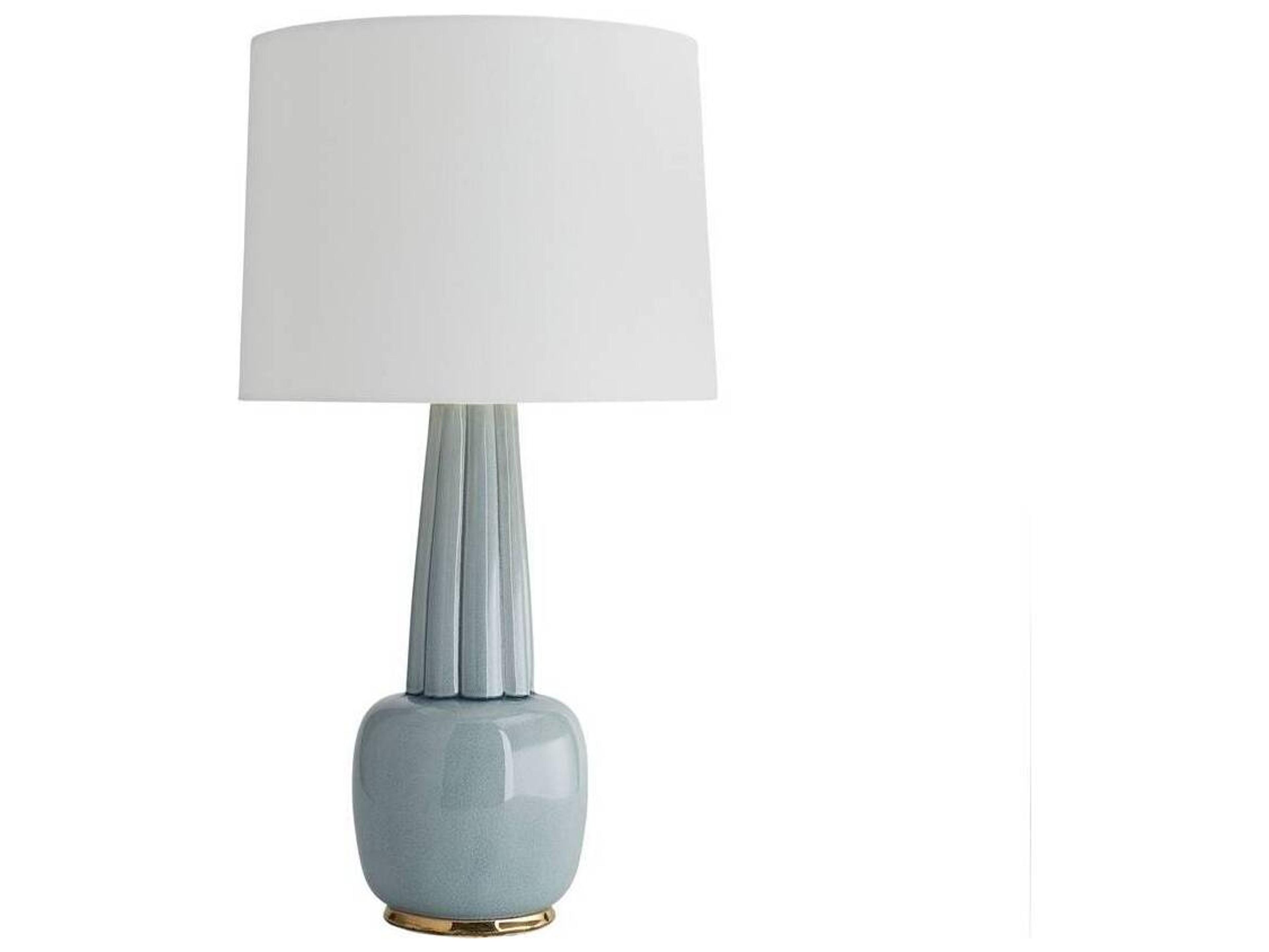 Arteriors Home Arlington Celadon Gold Blue Buffet Lamp