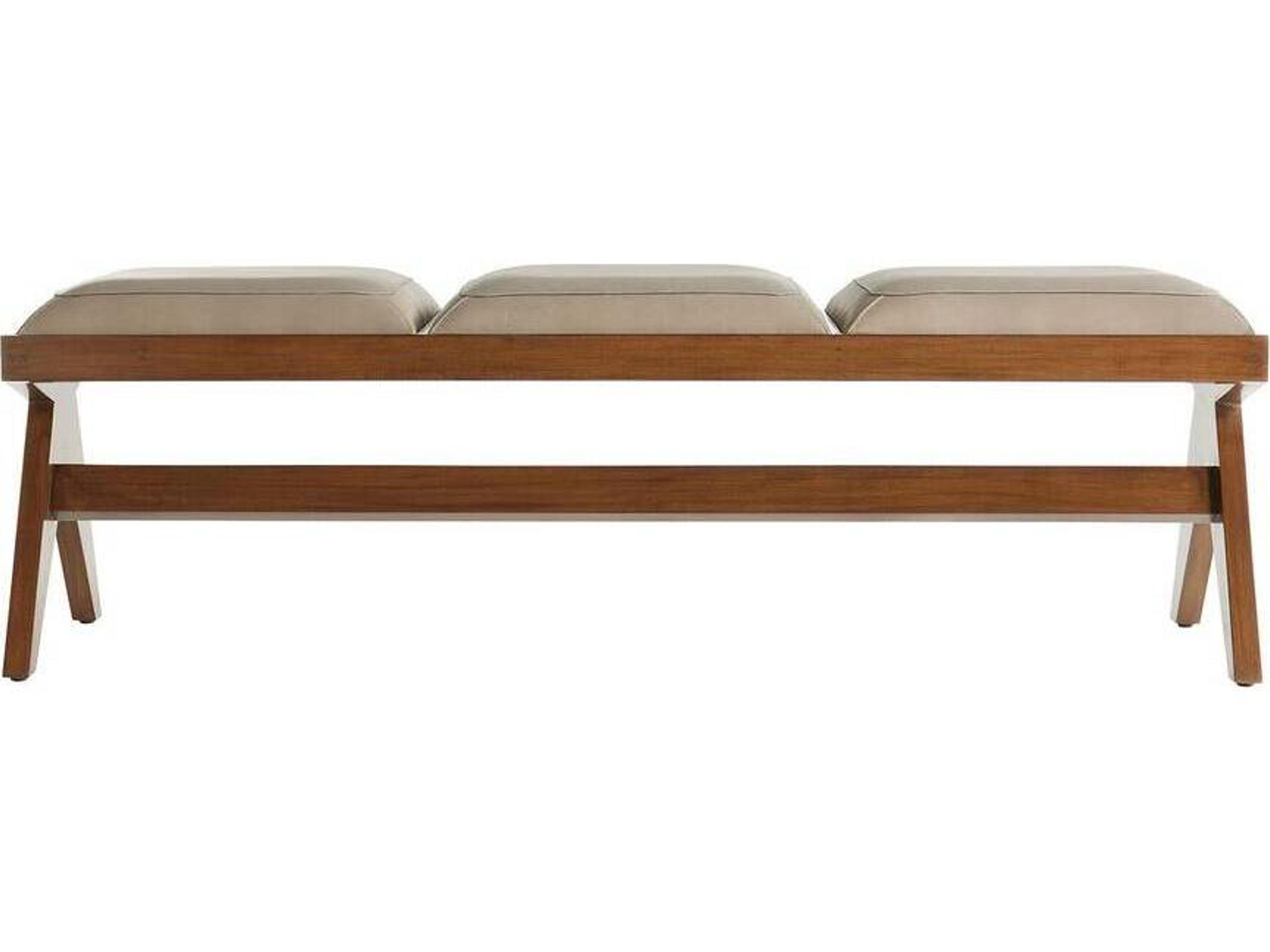 Arteriors Home Luchesse Morel Leather Beige Accent Bench