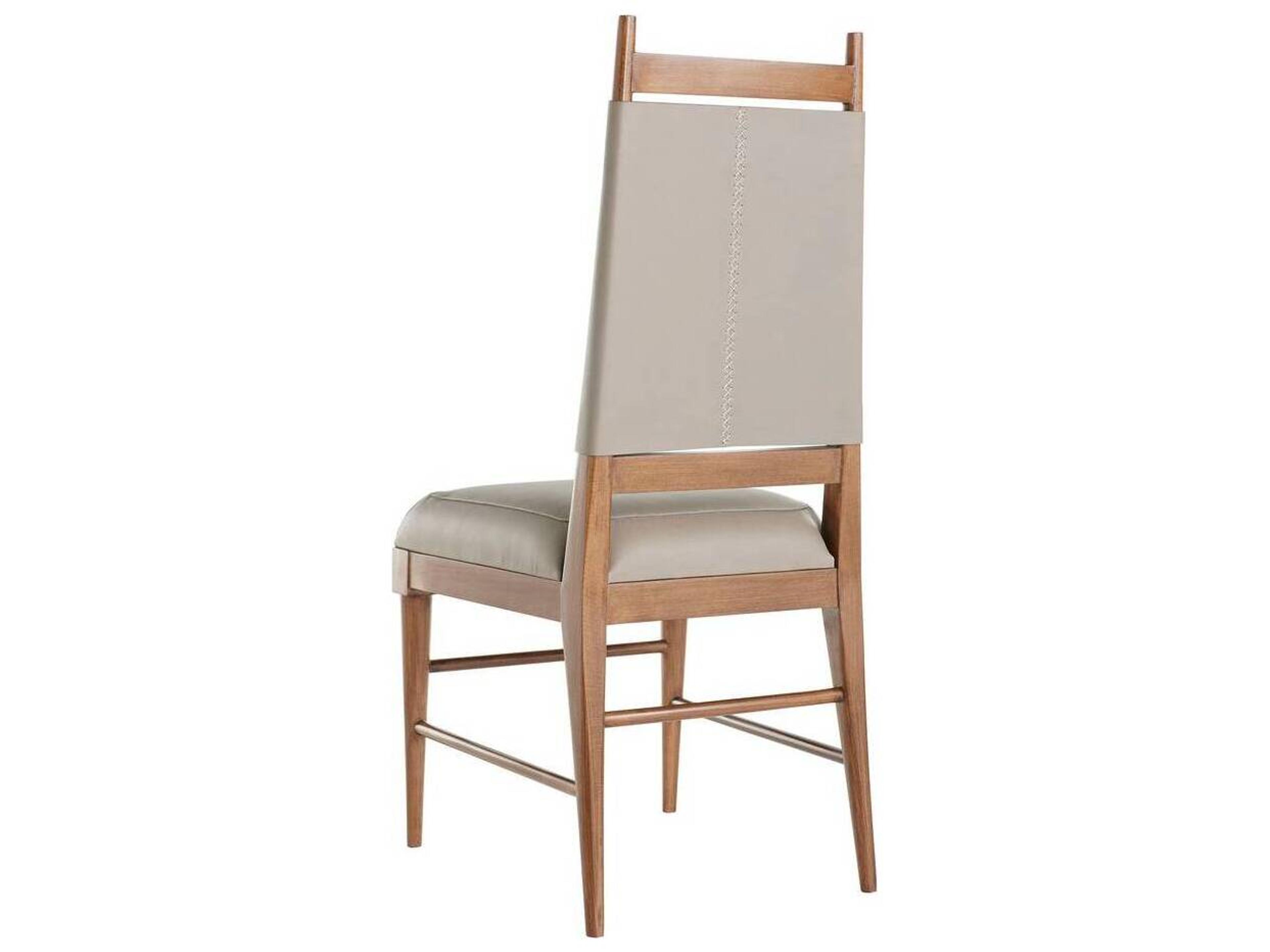 Arteriors Home Keegan Beige Leather Armless Dining Chair