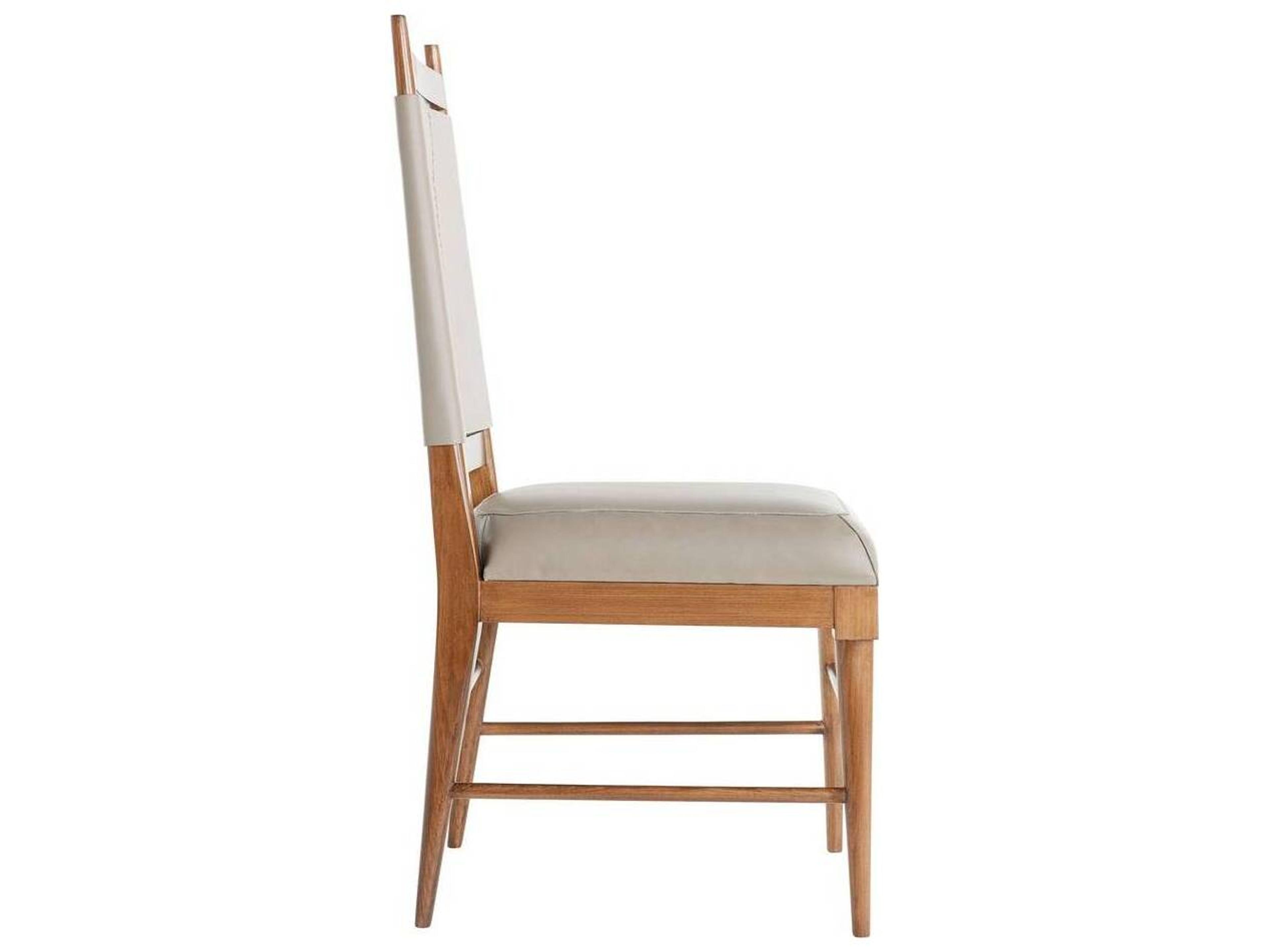 Arteriors Home Keegan Beige Leather Armless Dining Chair