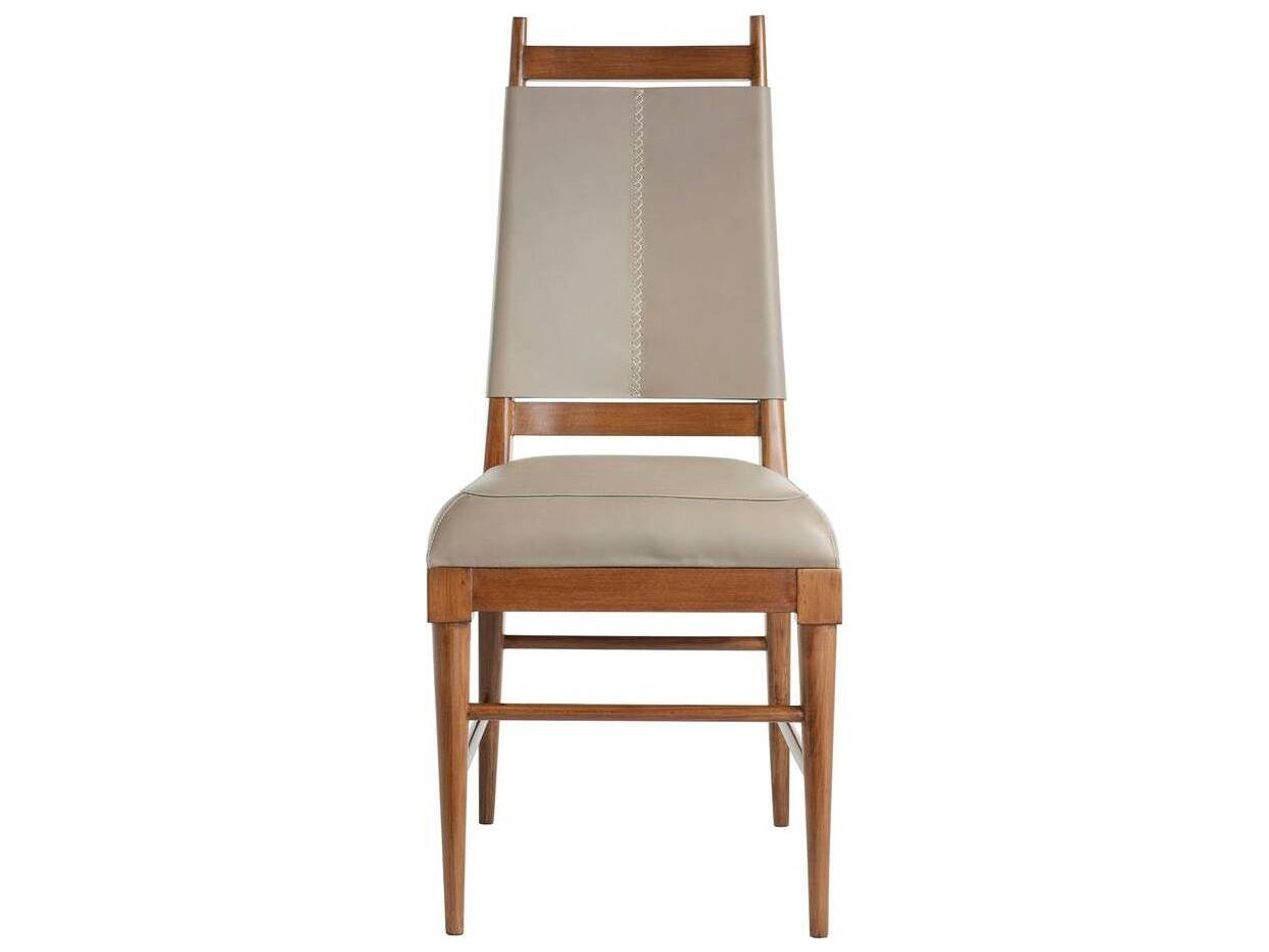 Arteriors Home Keegan Beige Leather Armless Dining Chair