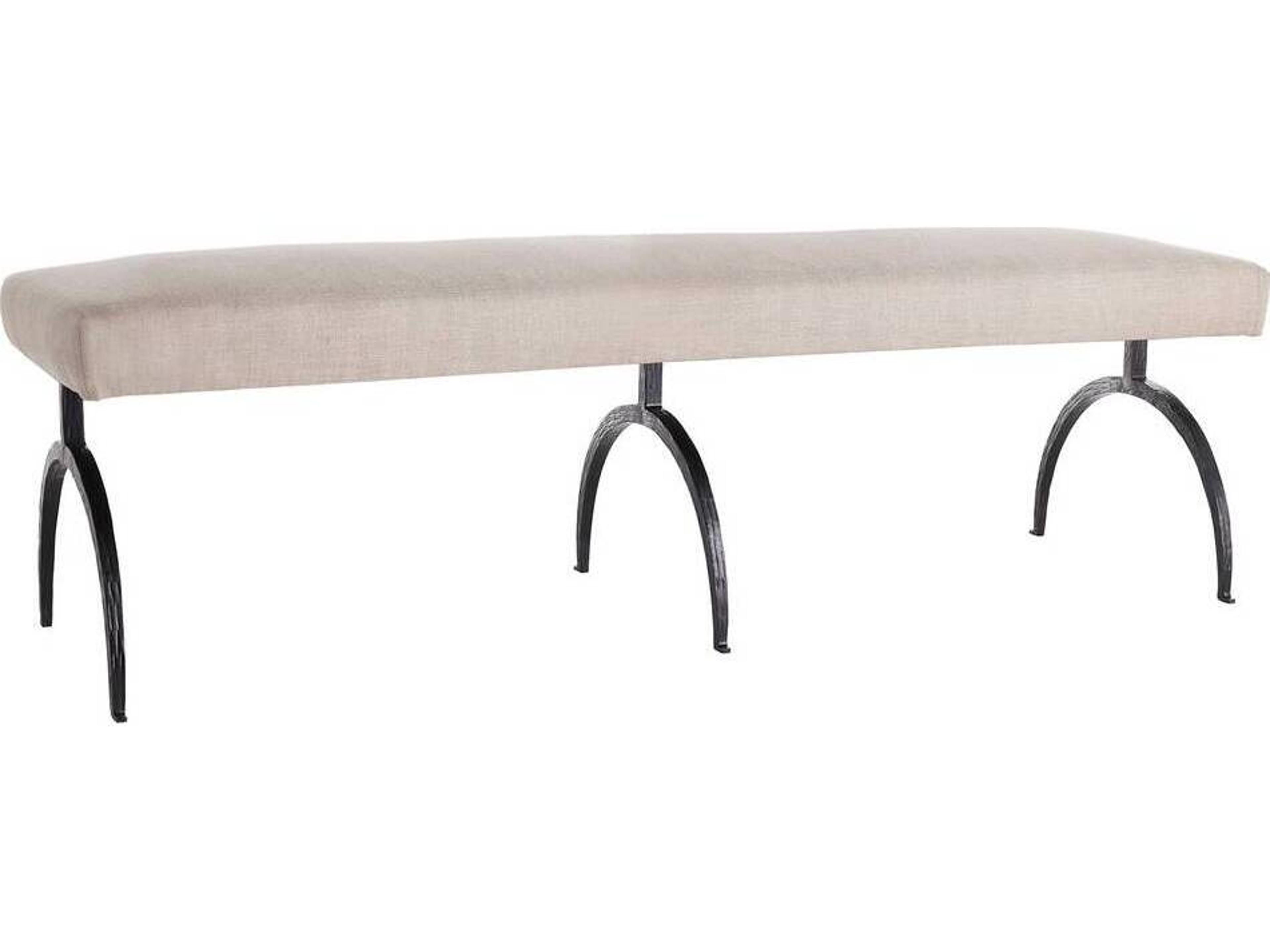Arteriors Home Bahati Natural Beige Upholstered Accent Bench