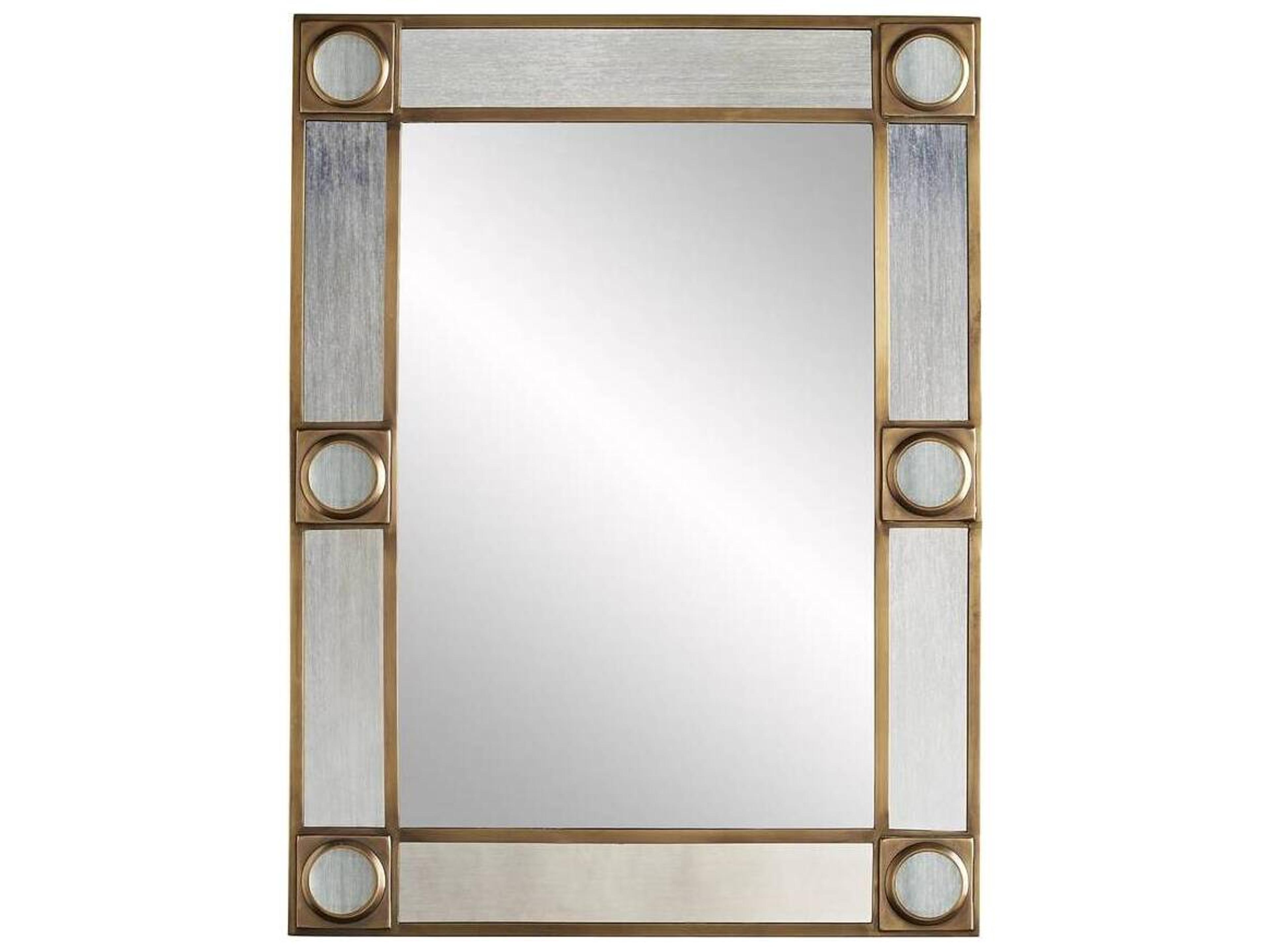 Arteriors Home Baldwin Antique Brass Rectangular Wall Mirror