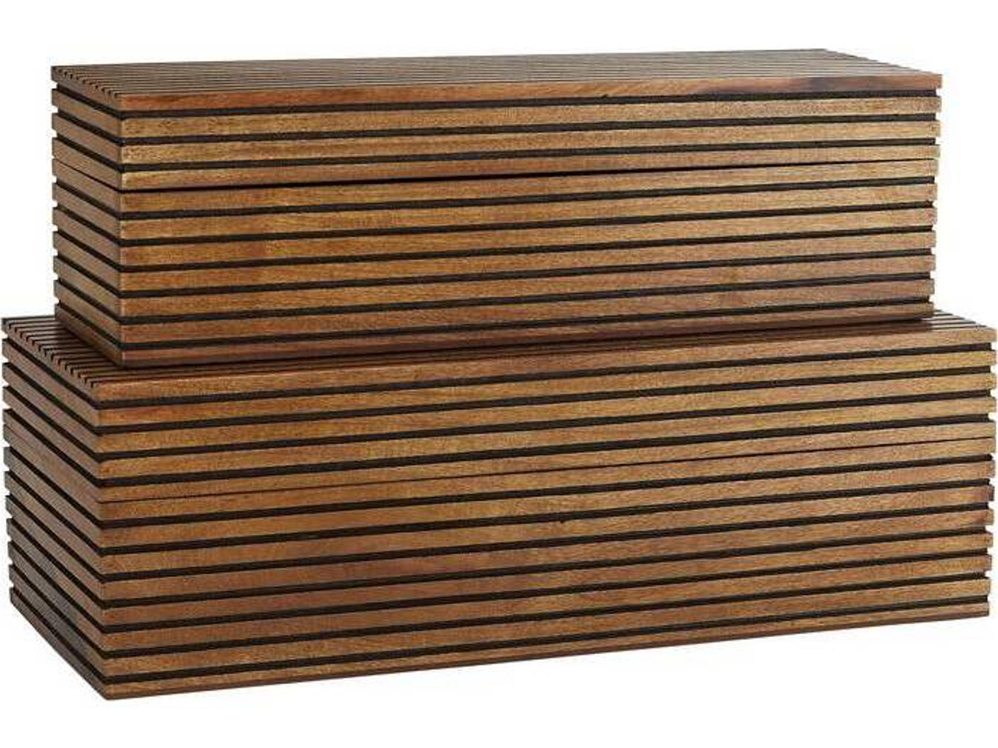 Arteriors Home Trinity Chestnut Storage Case Set of 2