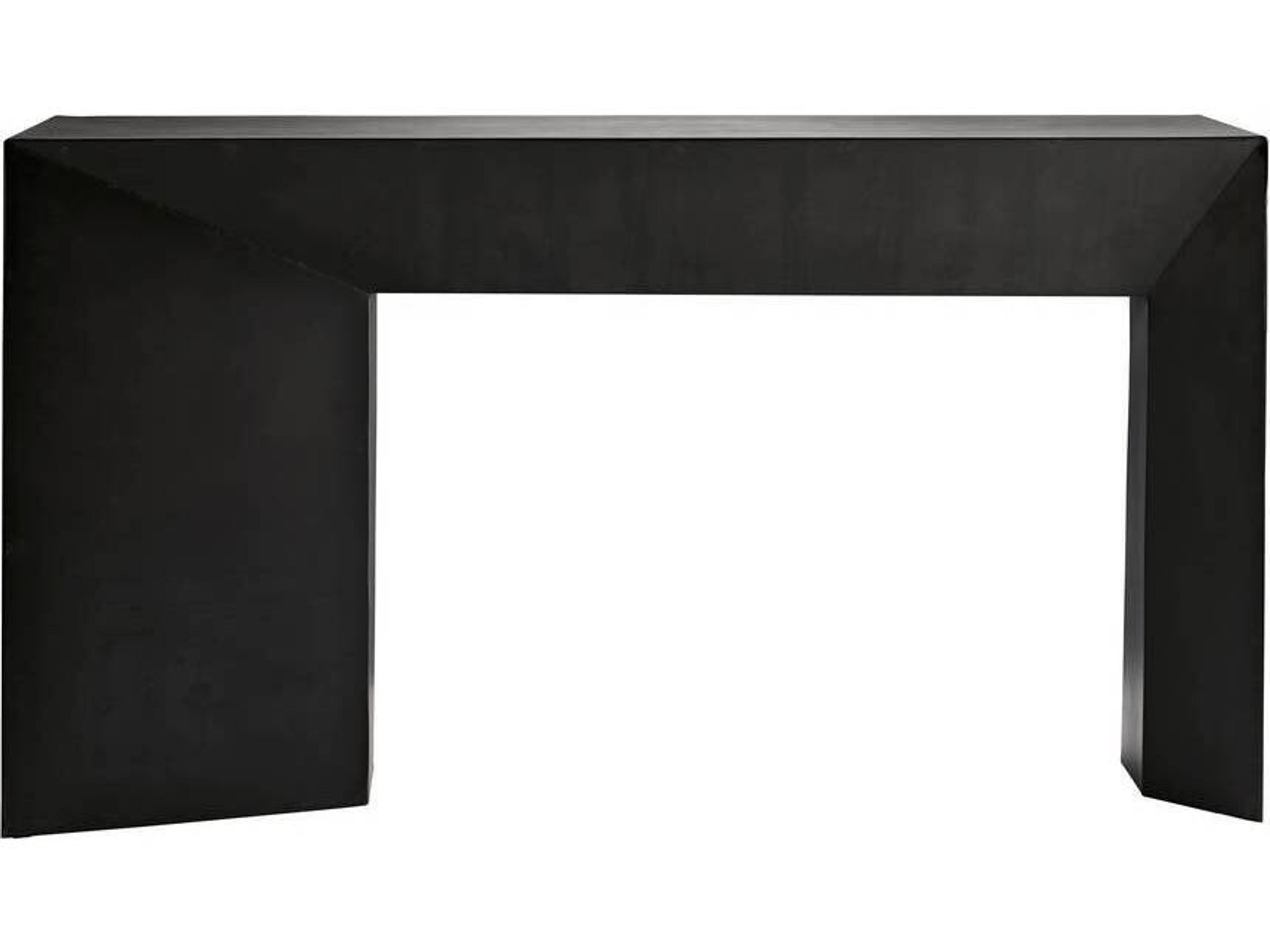 Arteriors Home Mckinley Rectangular Metal Blackened Iron Console Table