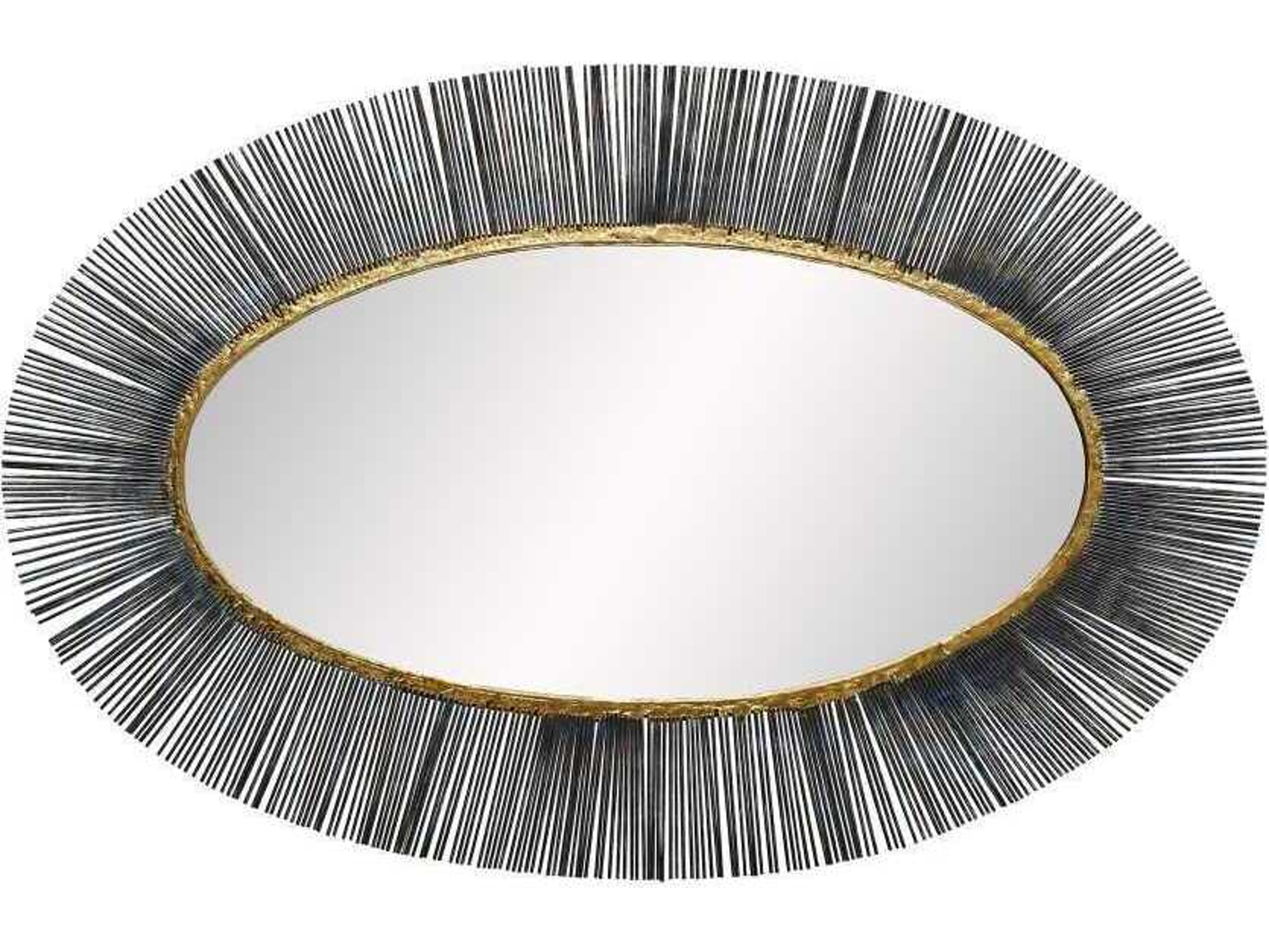Arteriors Home Perseus Natural Iron Oval Wall Mirror