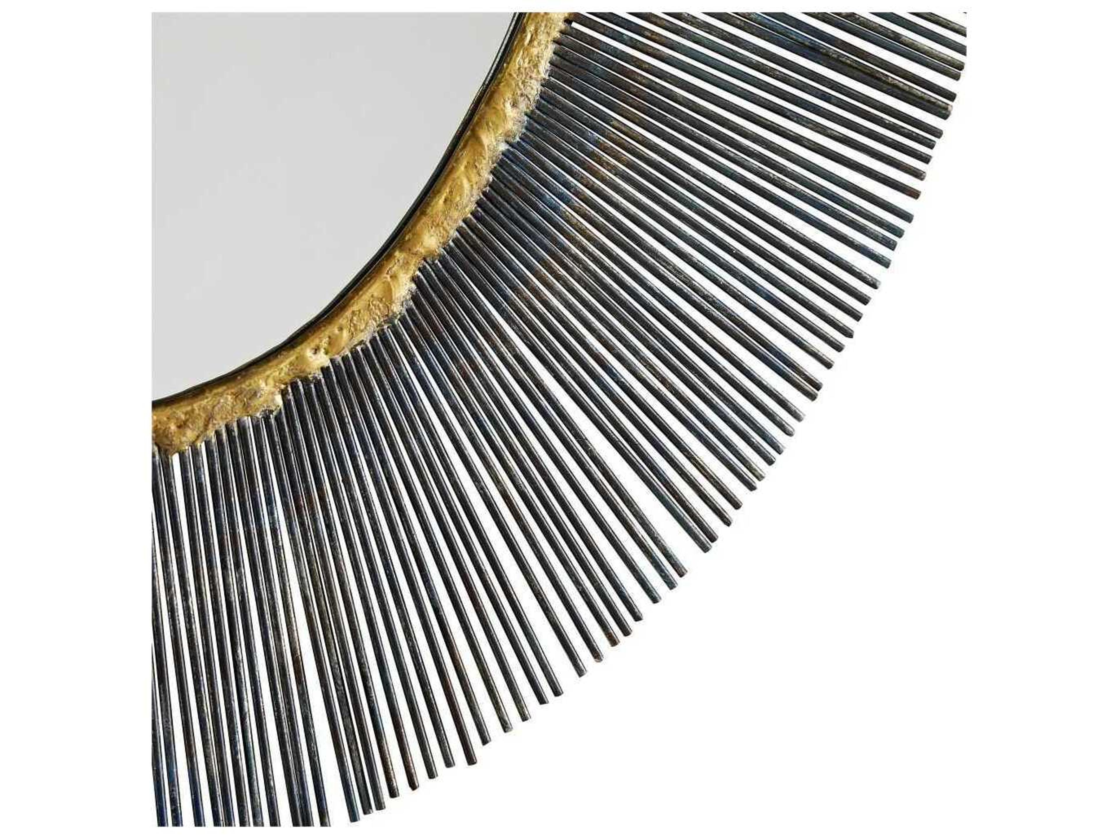 Arteriors Home Perseus Natural Iron Oval Wall Mirror