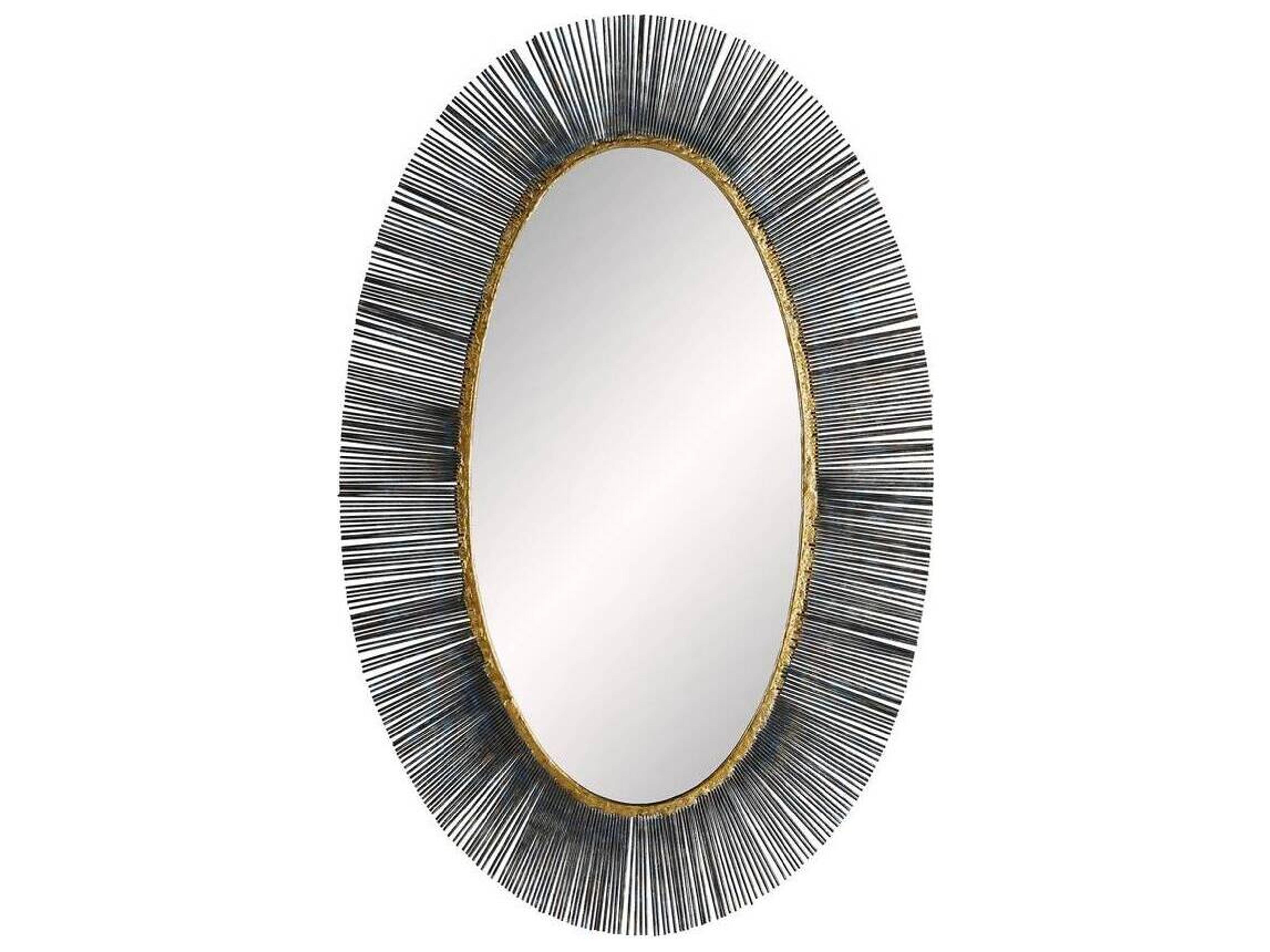 Arteriors Home Perseus Natural Iron Oval Wall Mirror