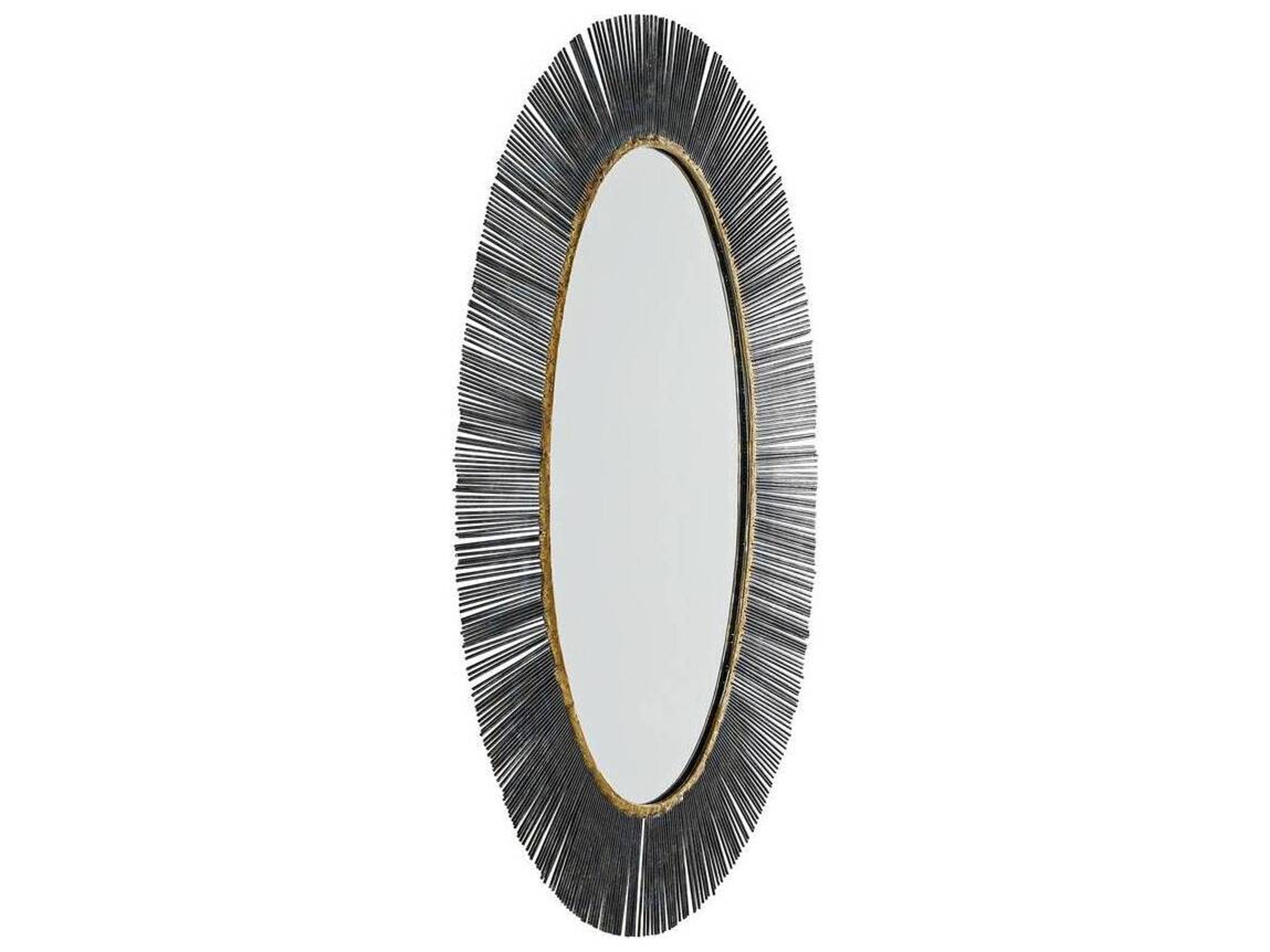 Arteriors Home Perseus Natural Iron Oval Wall Mirror