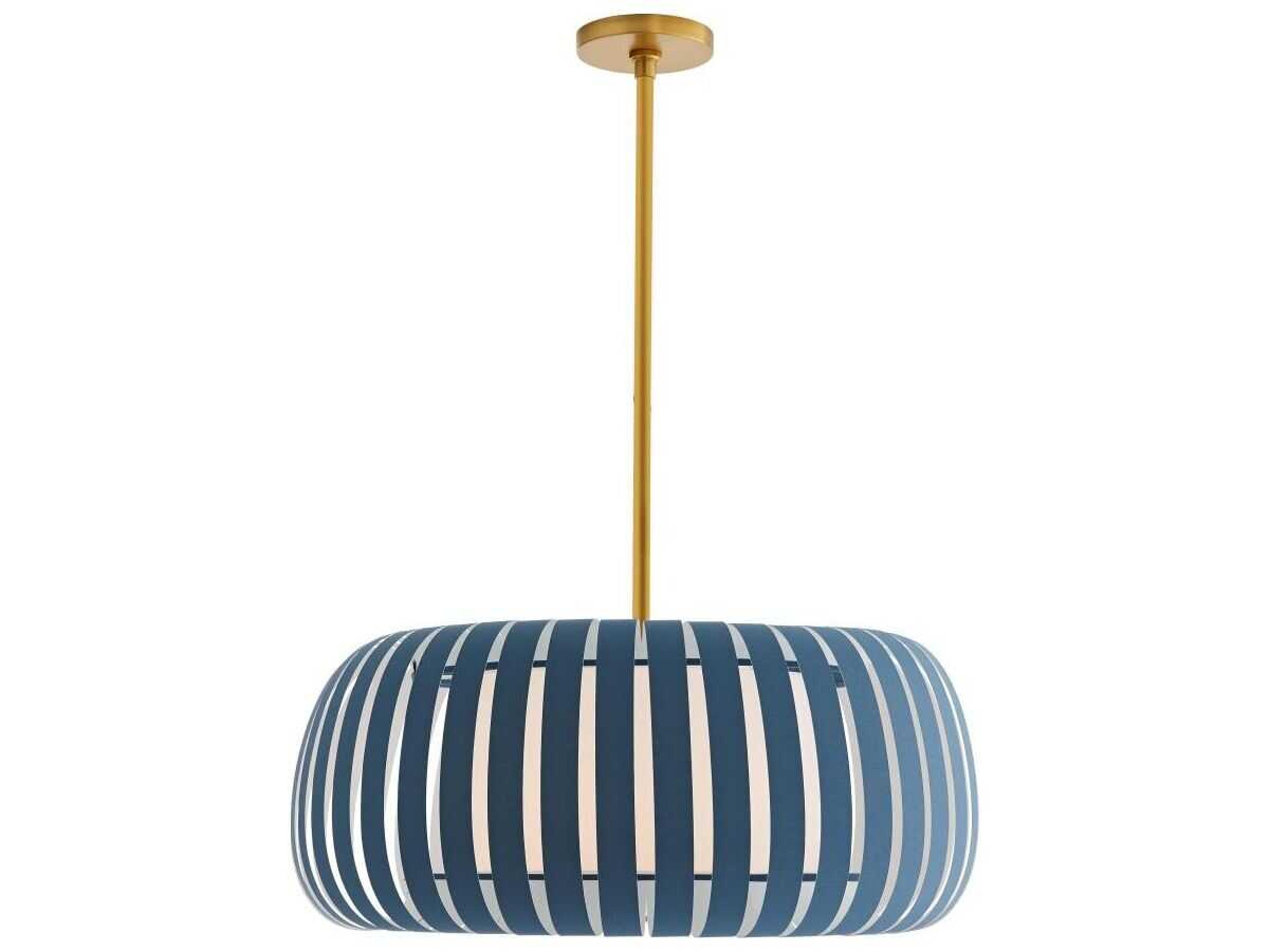 Arteriors Home Wilson 1-Light Blue Cadet Drum Pendant