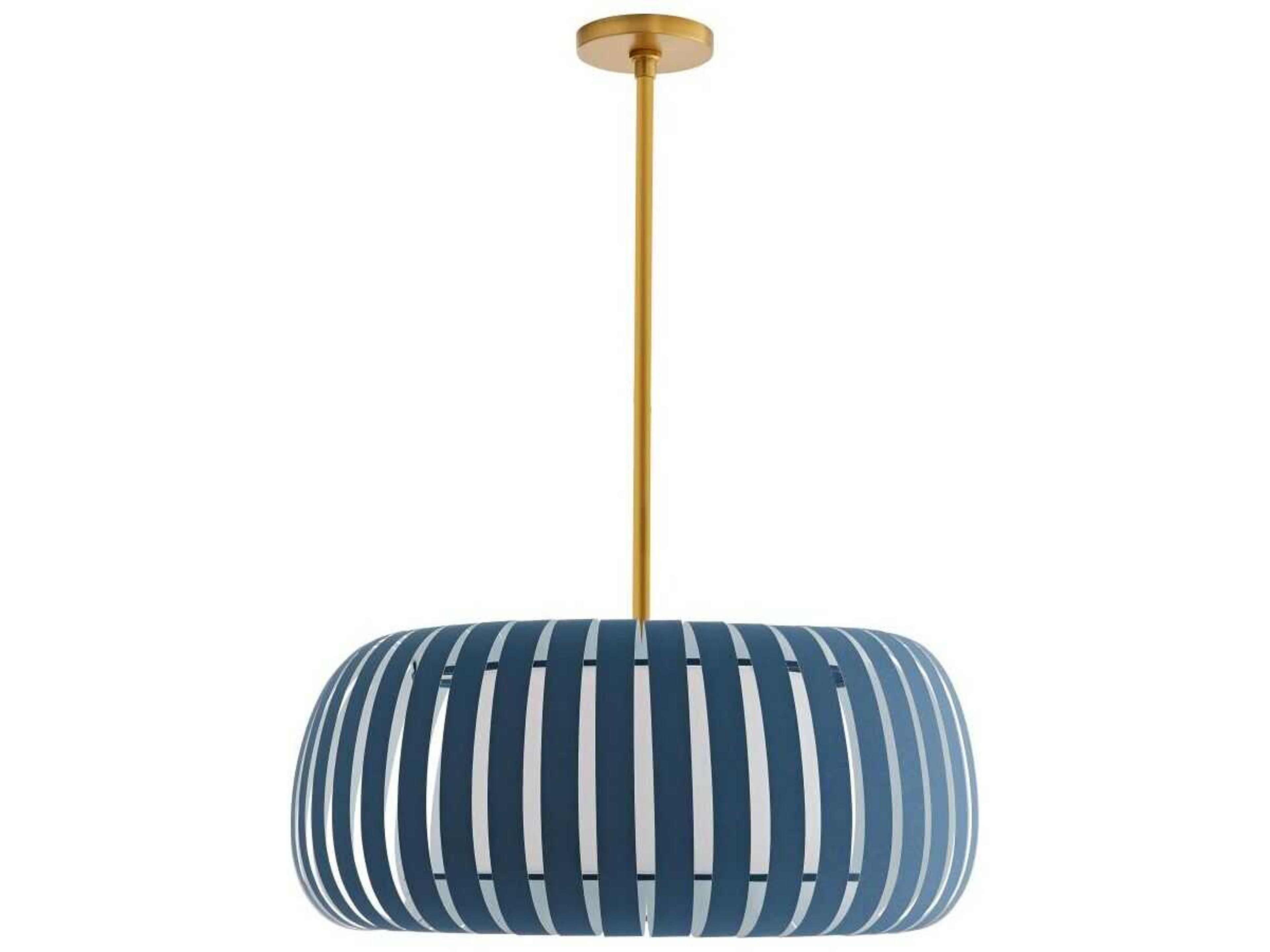 Arteriors Home Wilson 1-Light Blue Cadet Drum Pendant