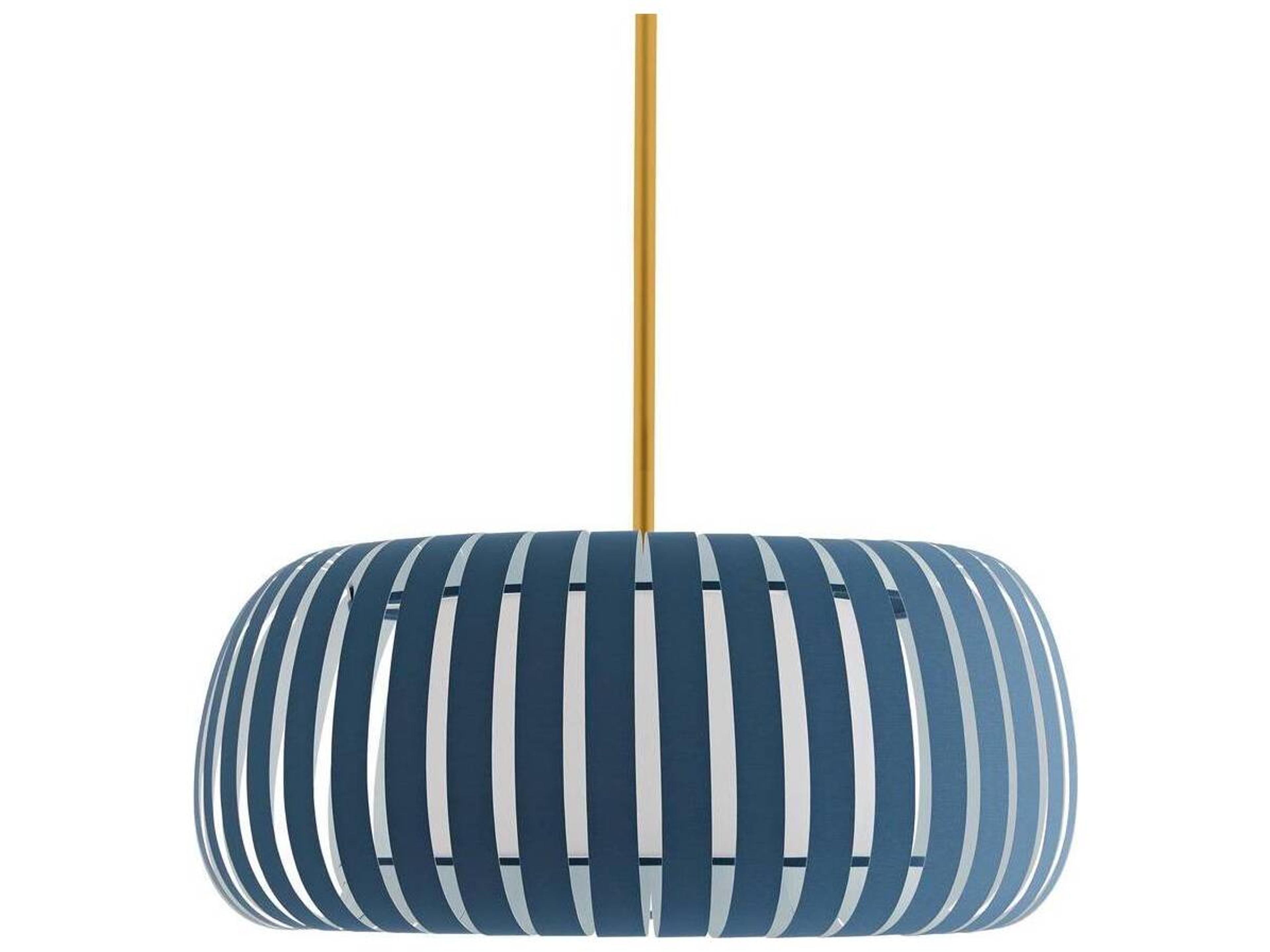 Arteriors Home Wilson 1-Light Blue Cadet Drum Pendant