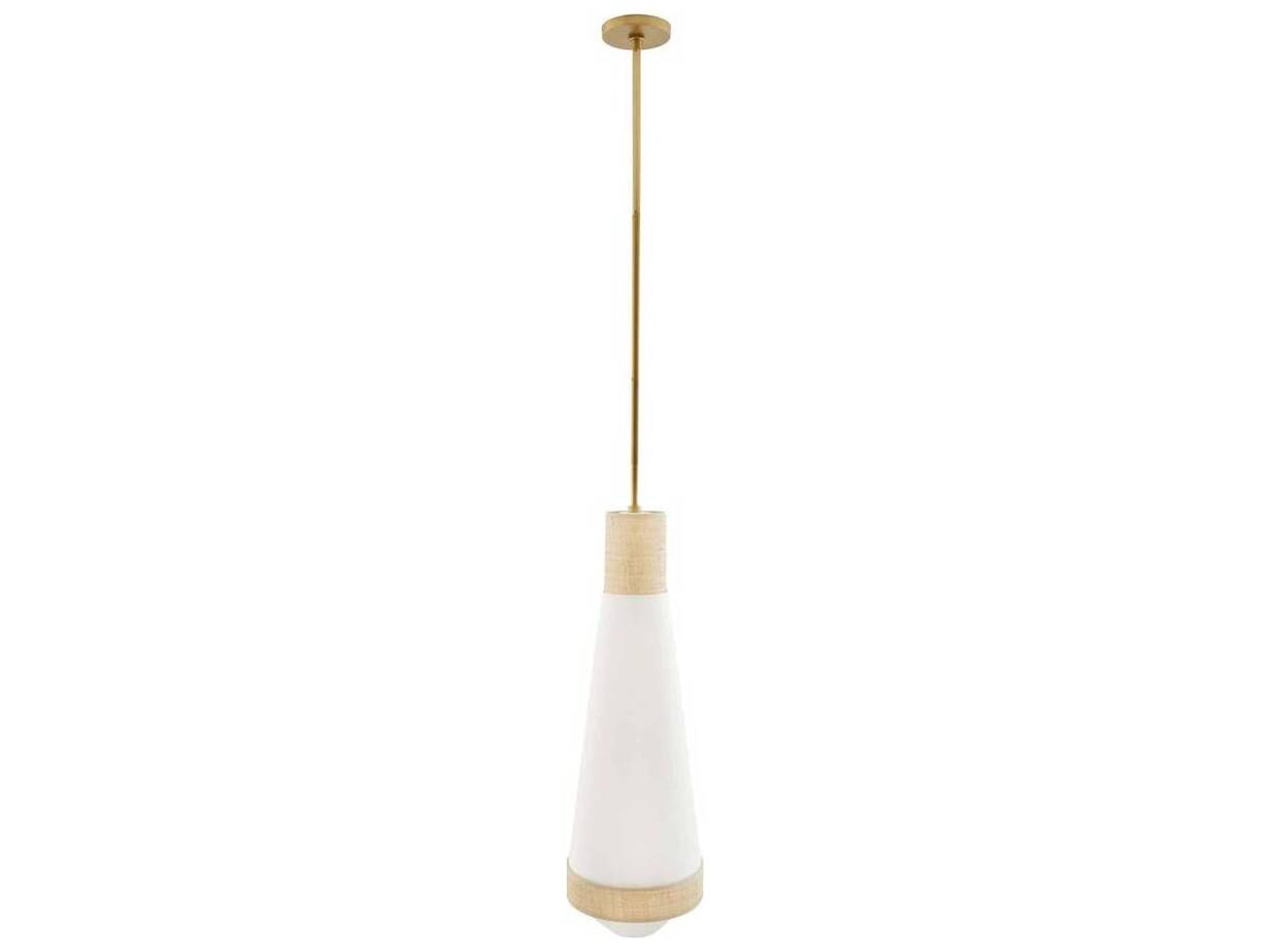 Arteriors Home 1-Light Natural White Mini Pendant