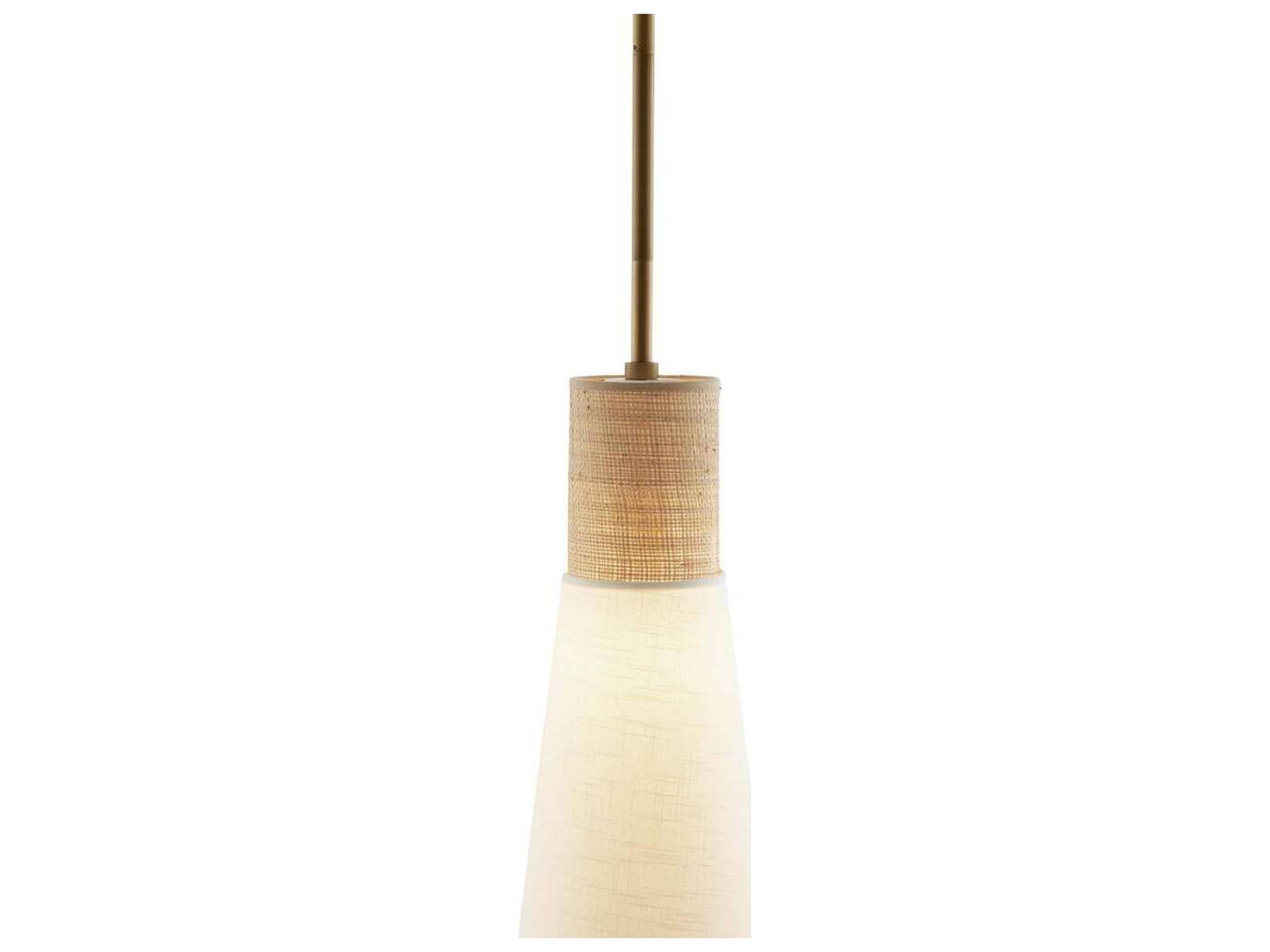 Arteriors Home 1-Light Natural White Mini Pendant