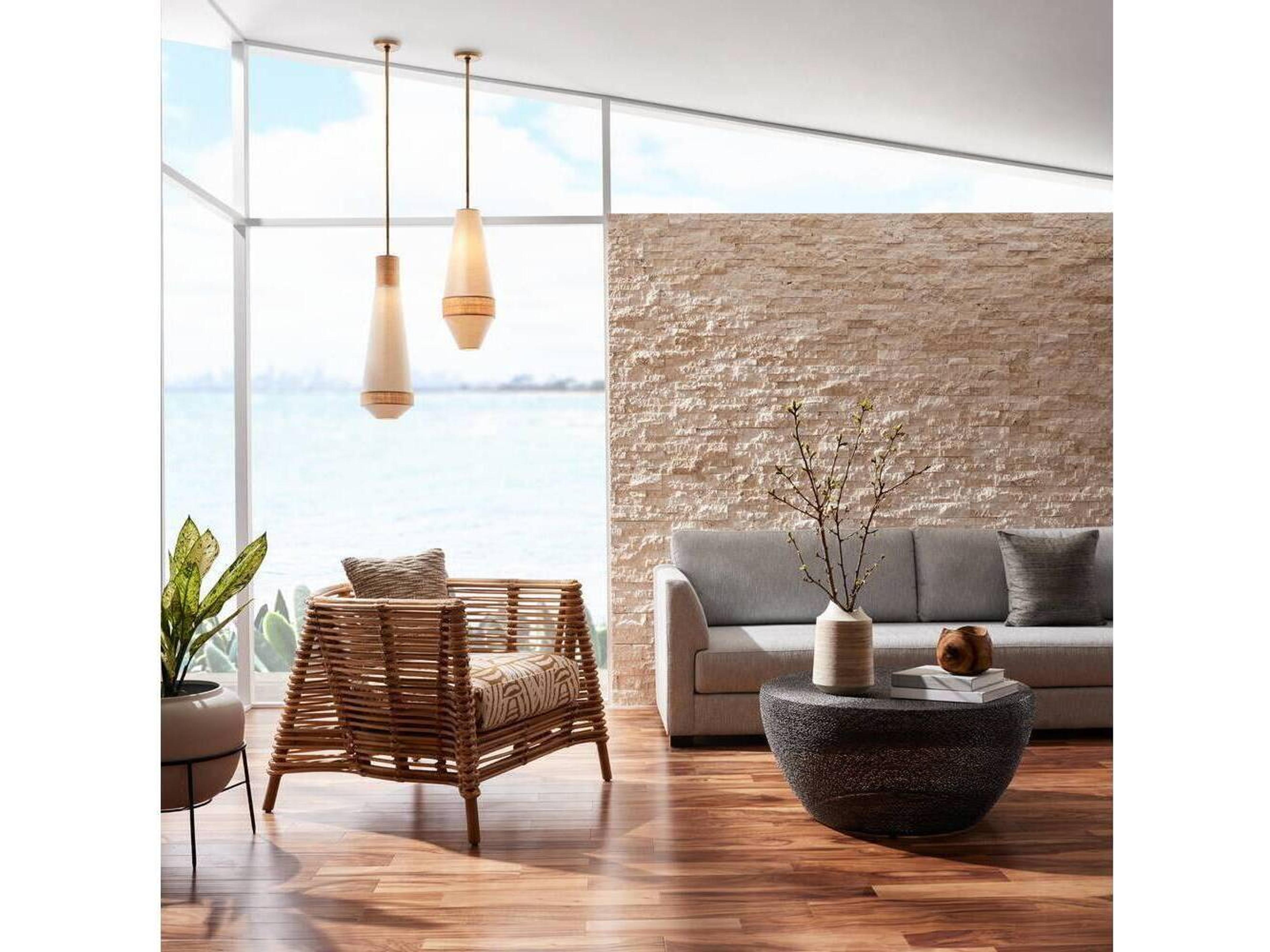 Arteriors Home 1-Light Natural White Linear Mini Pendant