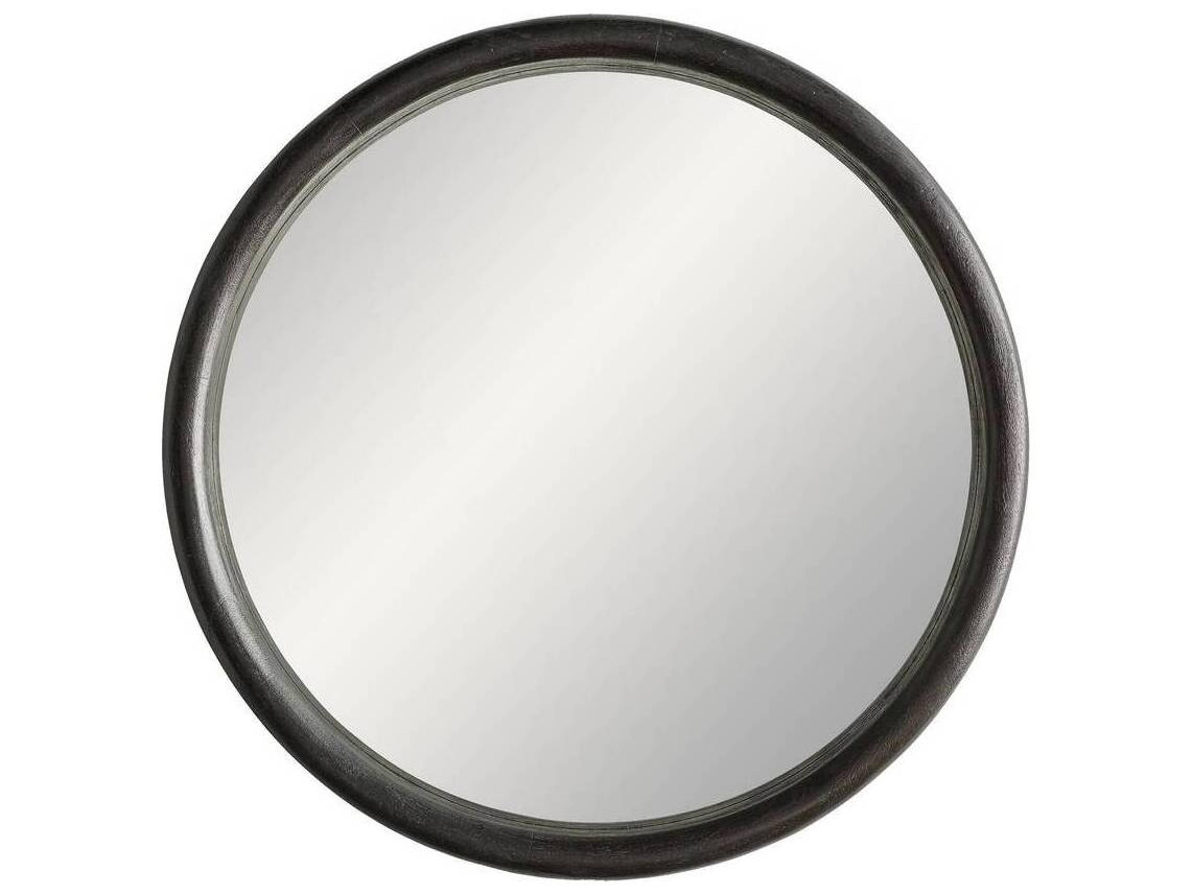 Arteriors Home Lesley Dark Walnut Round Wall Mirror