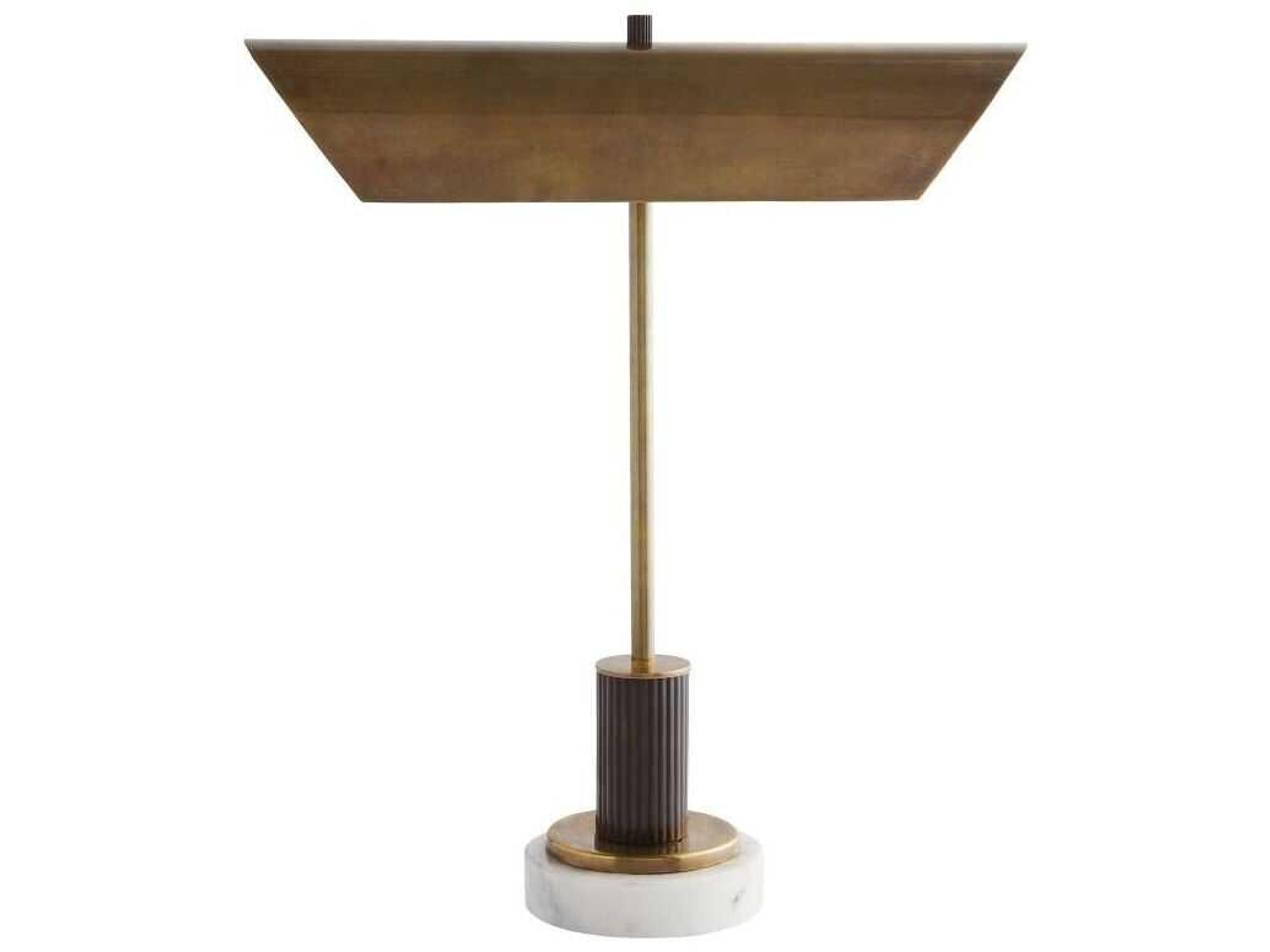 Arteriors Home Lansing Vintage Brass Bronze Desk Lamp