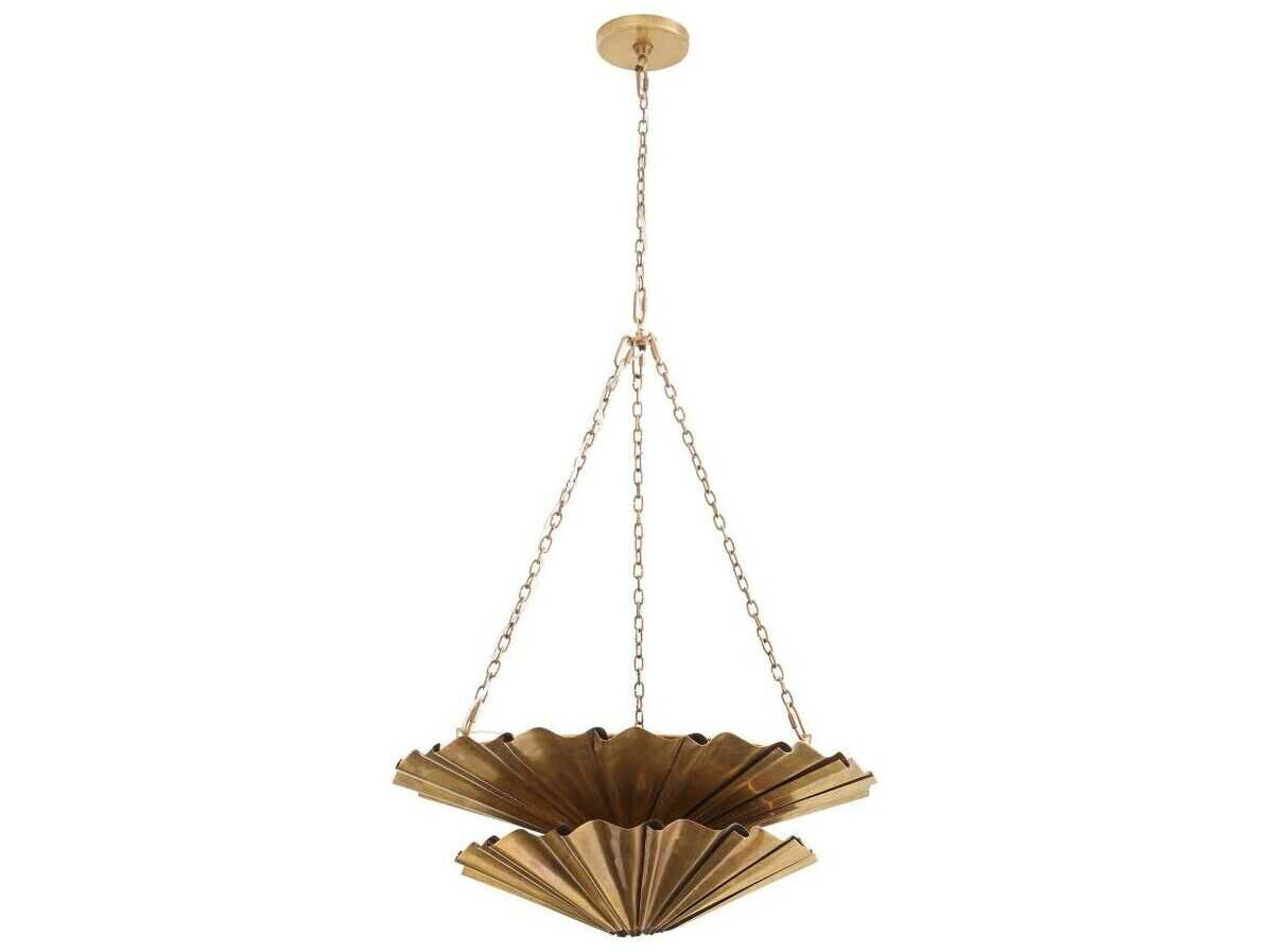 Arteriors Home Katya 9-Light Vintage Brass Pendant